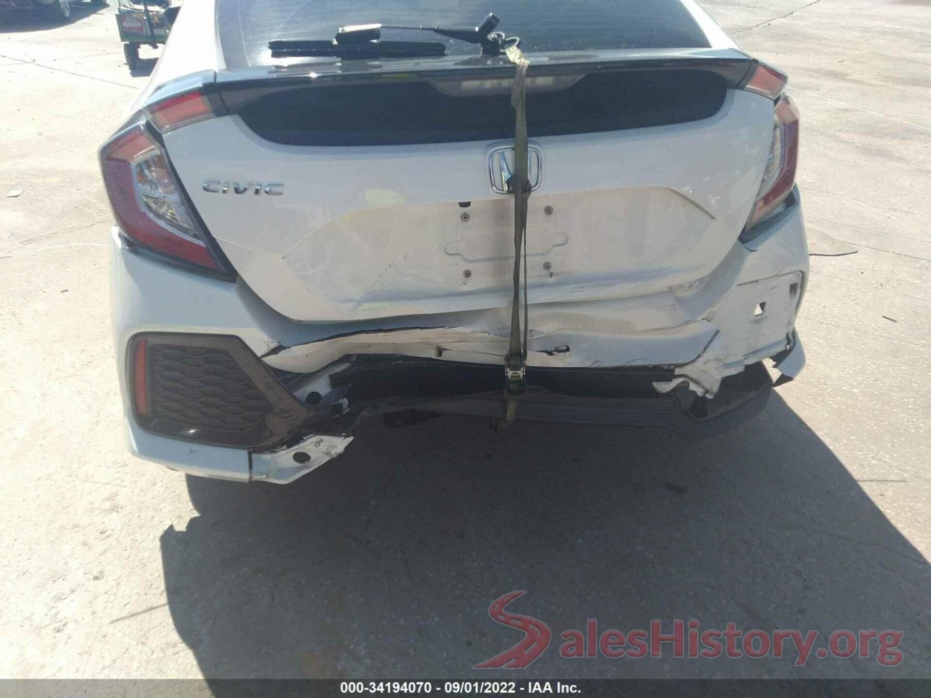 SHHFK7H60KU227567 2019 HONDA CIVIC HATCHBACK