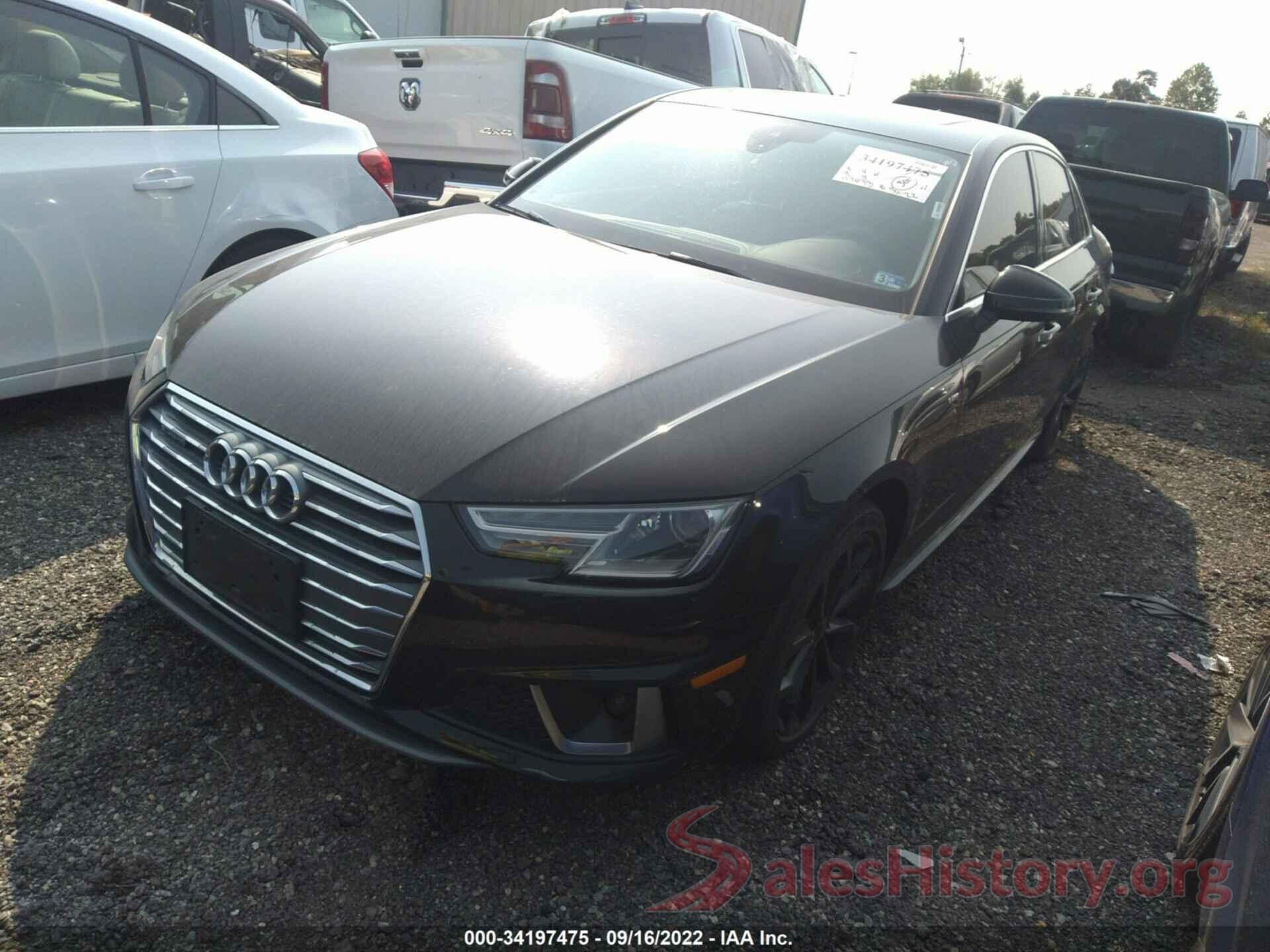 WAUDNAF41KA006743 2019 AUDI A4