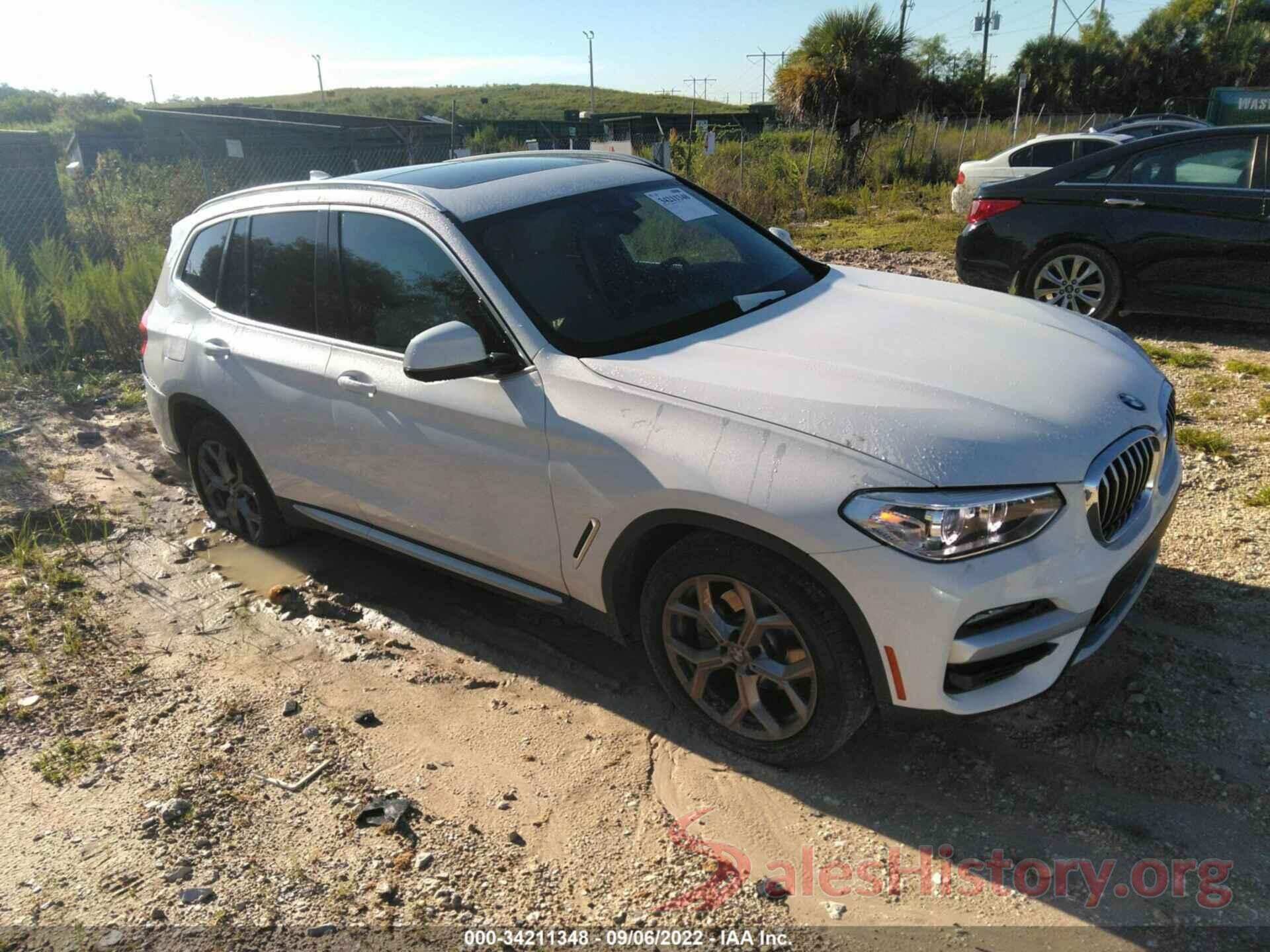 5UXTY5C07M9H23037 2021 BMW X3