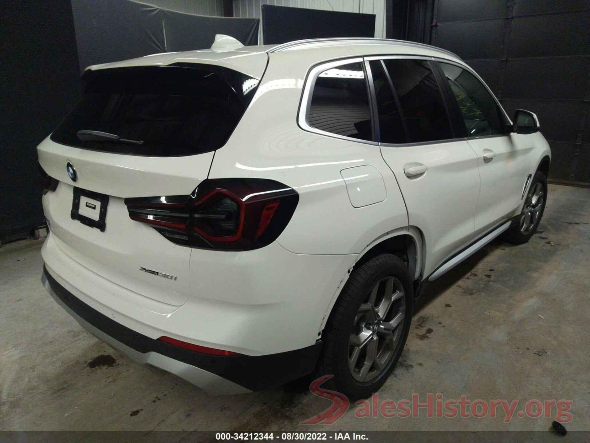 5UX53DP05N9J74738 2022 BMW X3