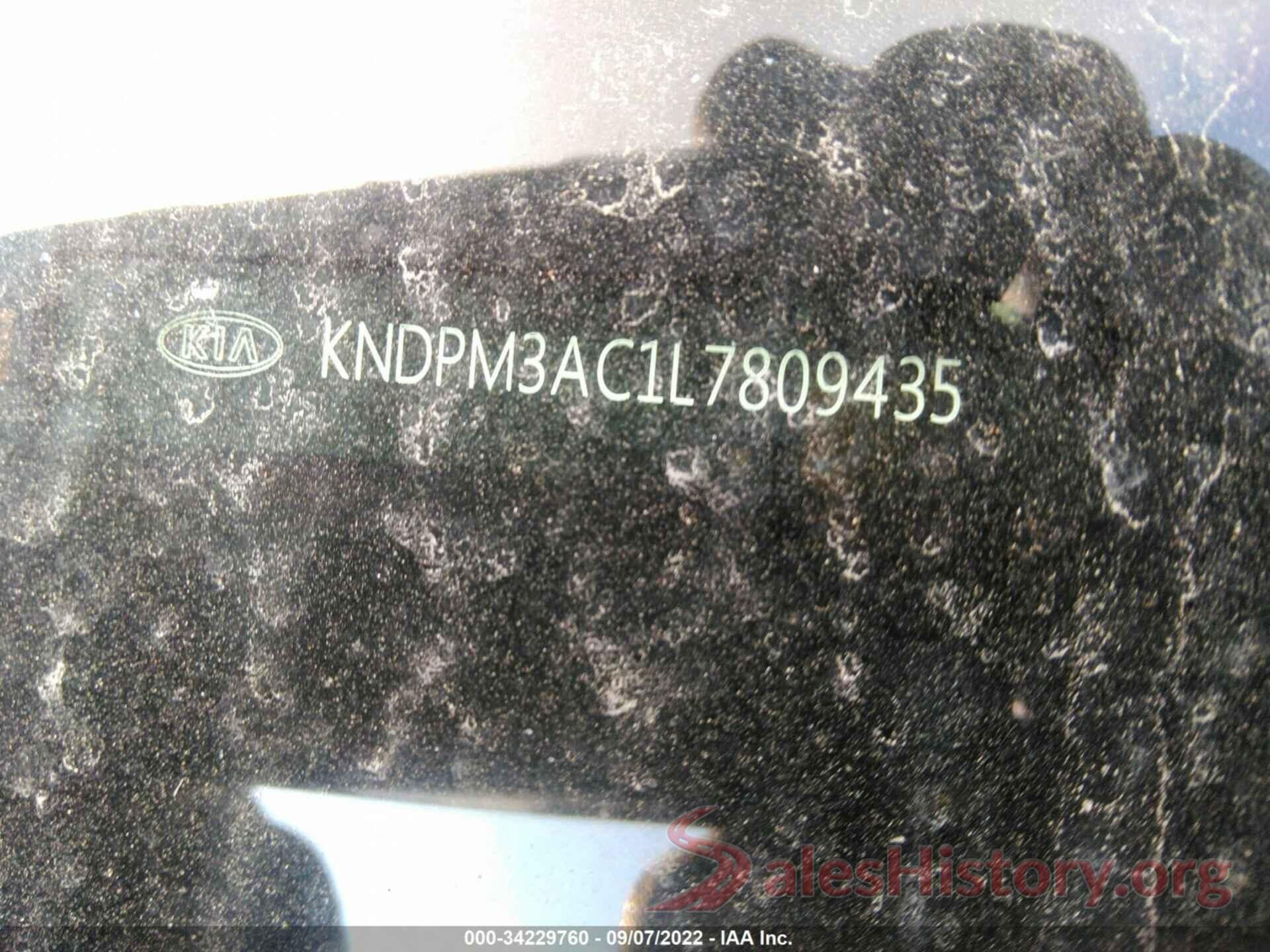 KNDPM3AC1L7809435 2020 KIA SPORTAGE