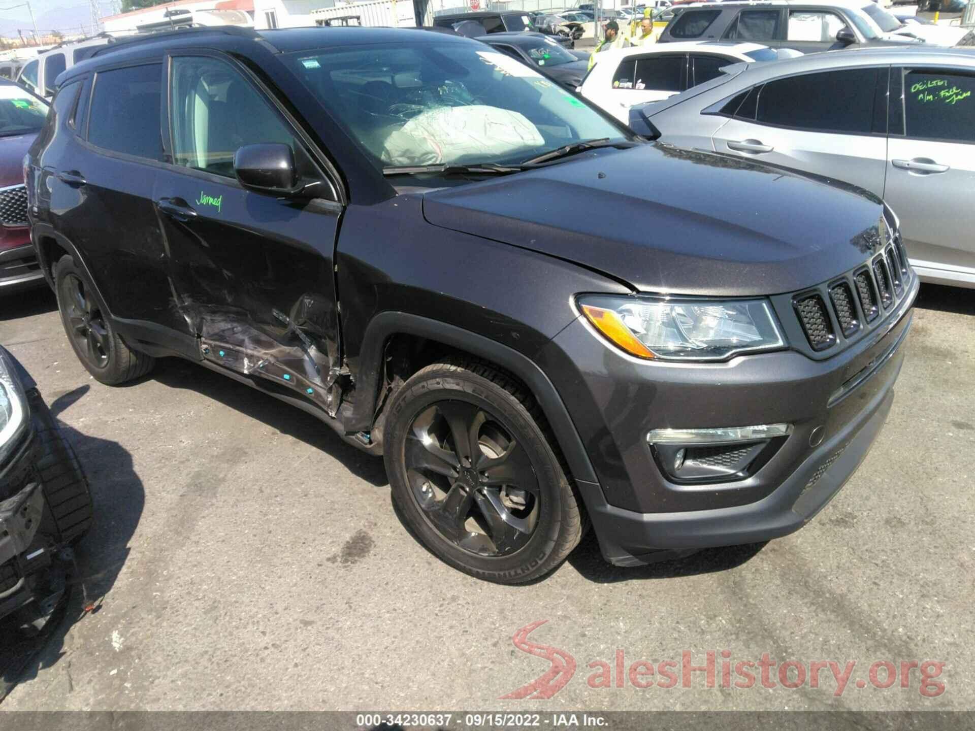 3C4NJCBB3LT129361 2020 JEEP COMPASS