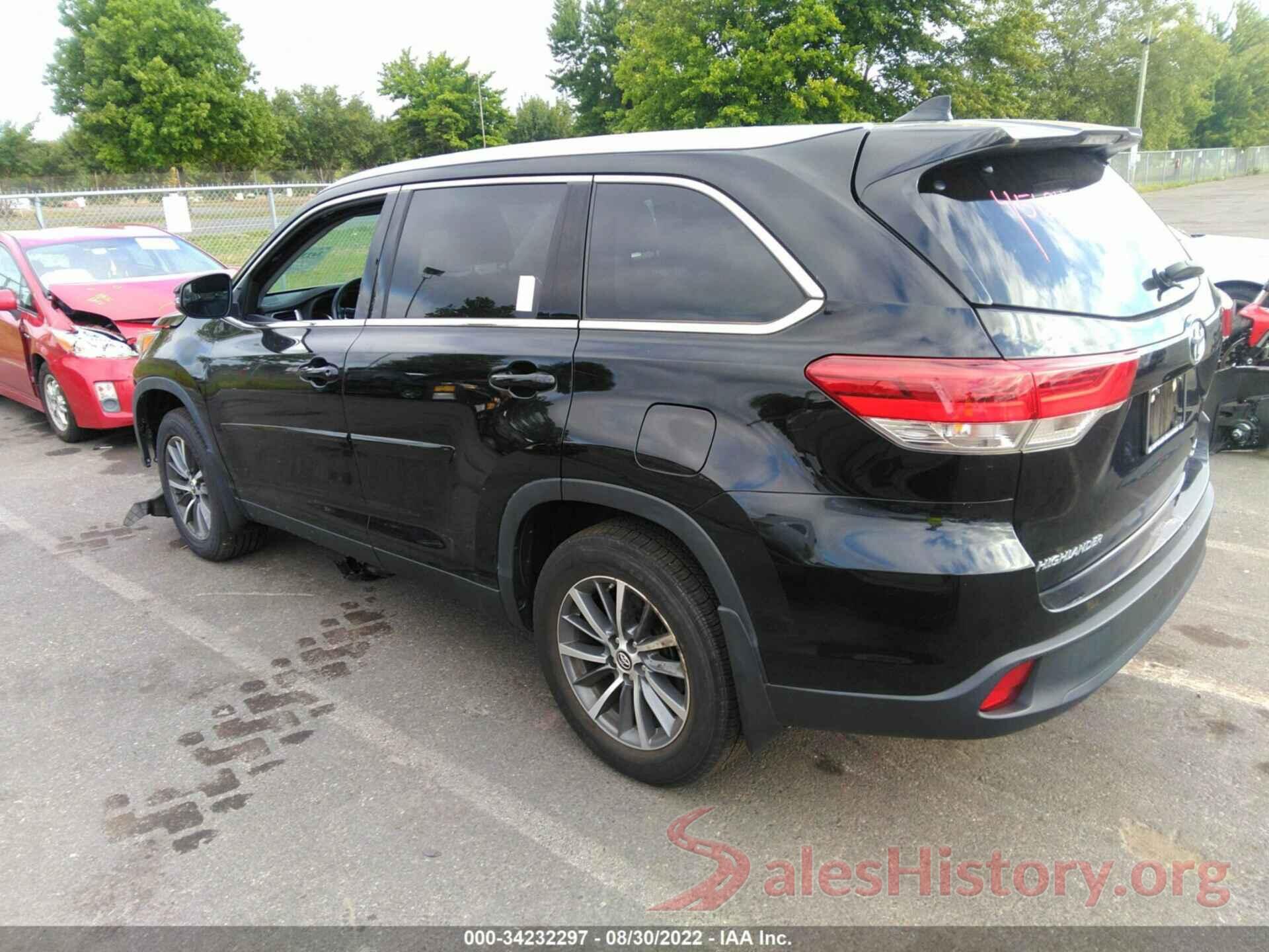 5TDJZRFH7KS720102 2019 TOYOTA HIGHLANDER