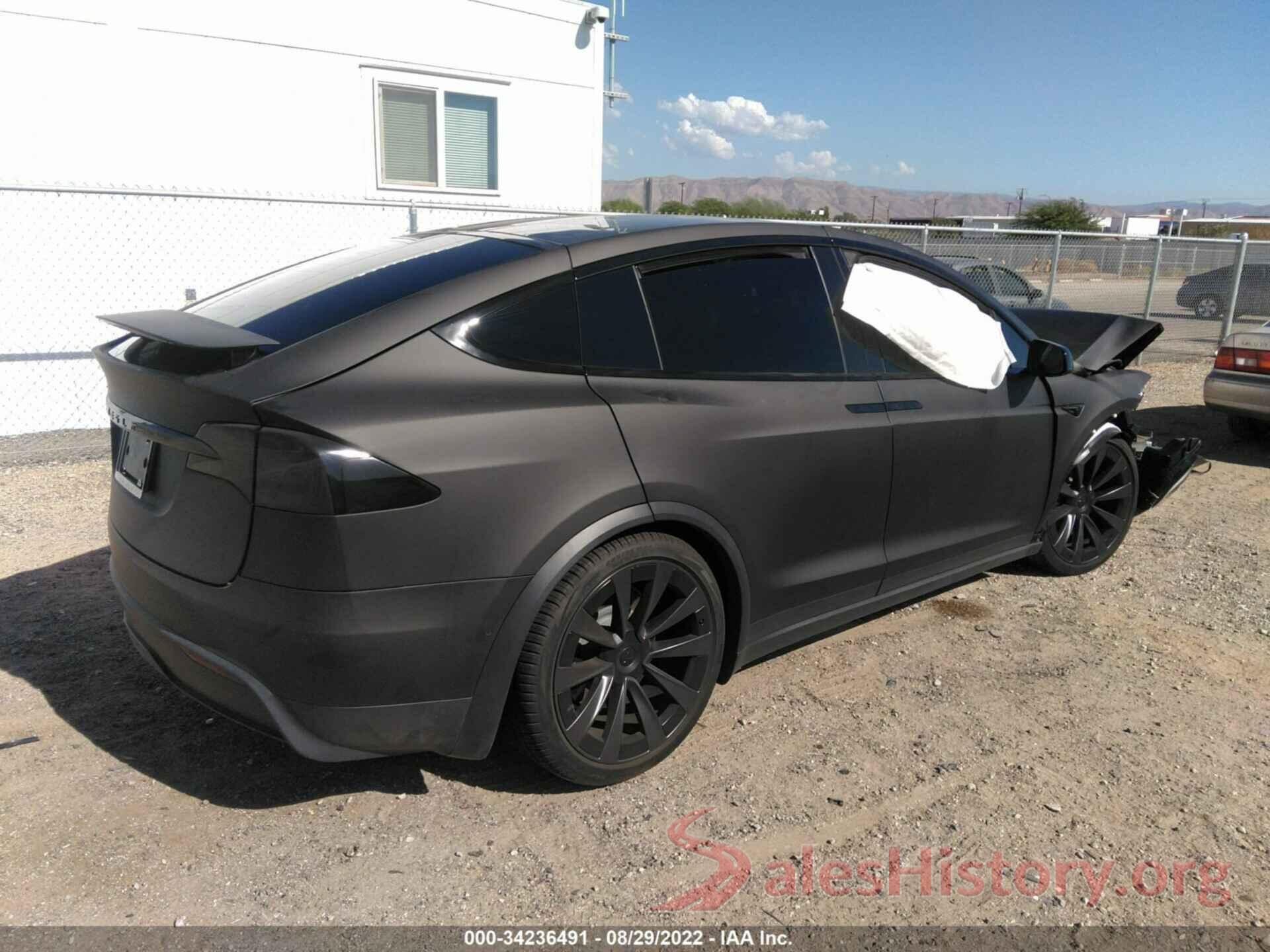 7SAXCAE56NF349515 2022 TESLA MODEL X