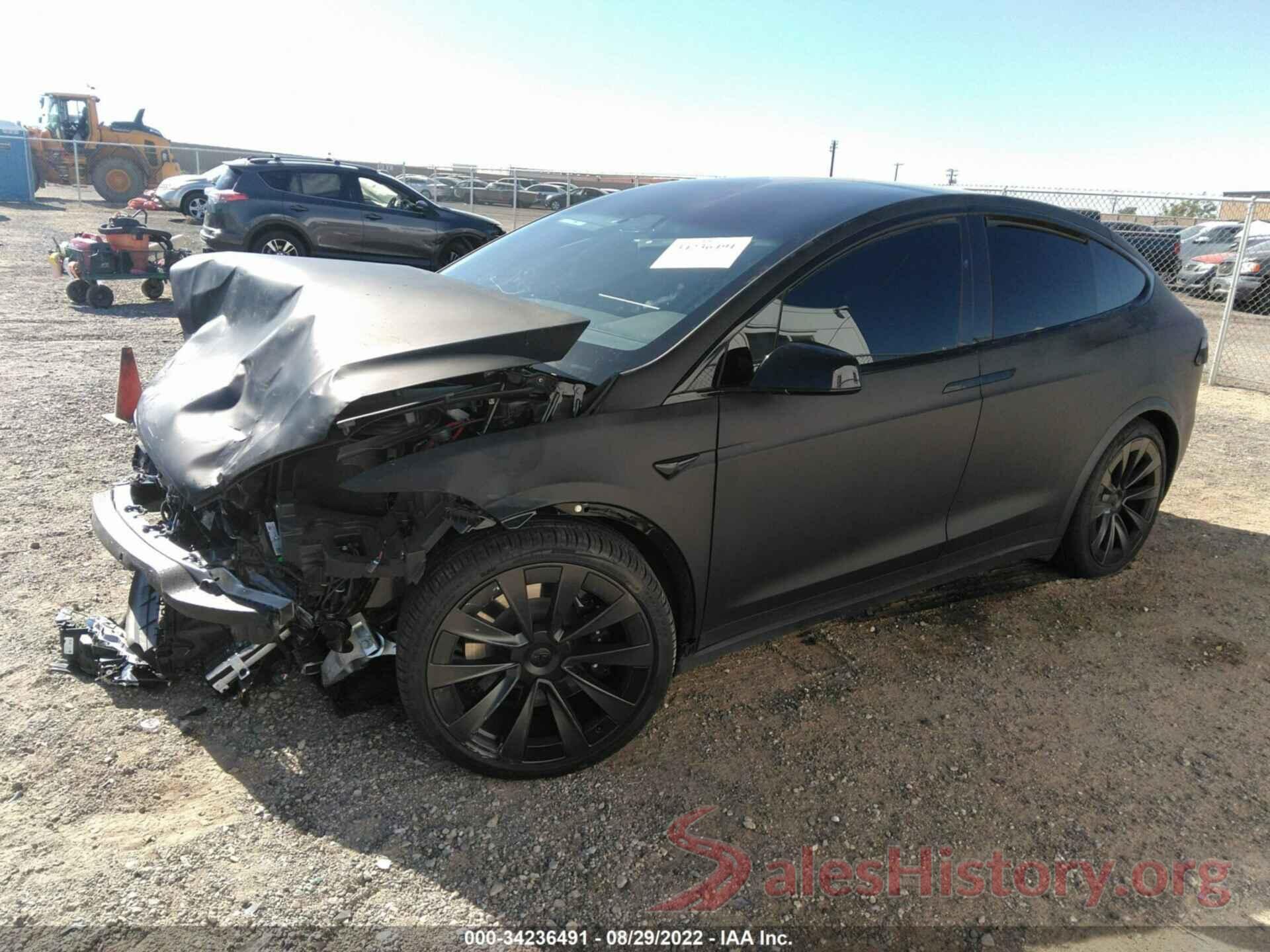 7SAXCAE56NF349515 2022 TESLA MODEL X