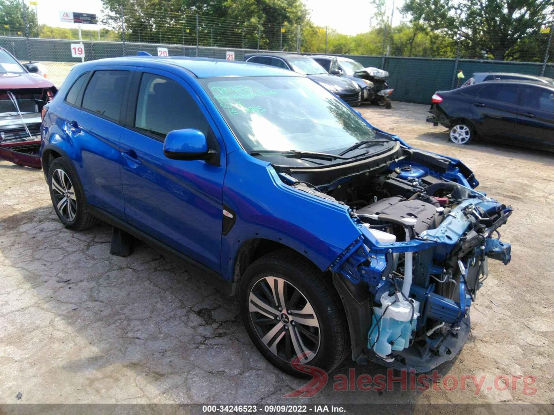 JA4AP3AU1LU027587 2020 MITSUBISHI OUTLANDER SPORT