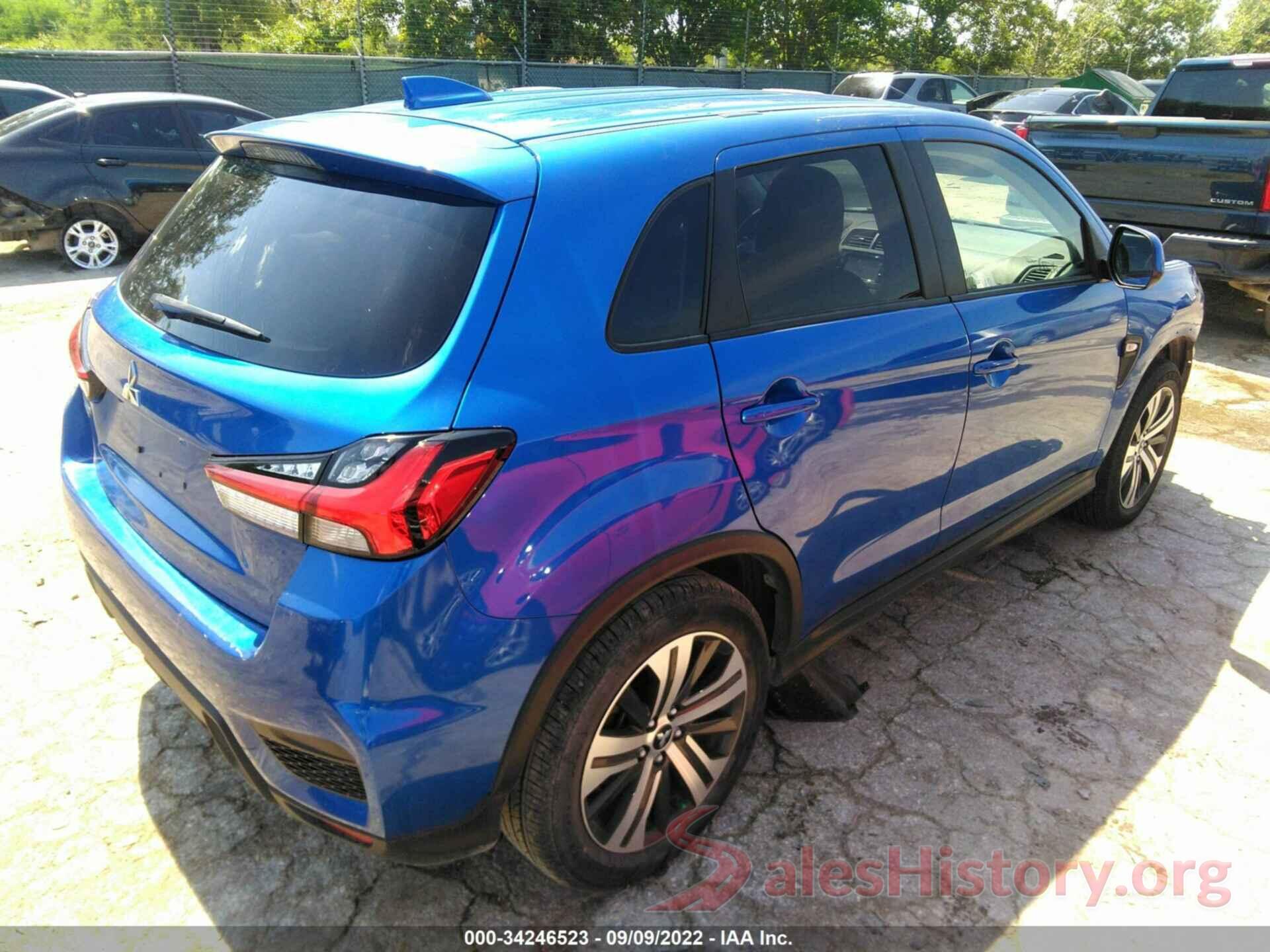 JA4AP3AU1LU027587 2020 MITSUBISHI OUTLANDER SPORT