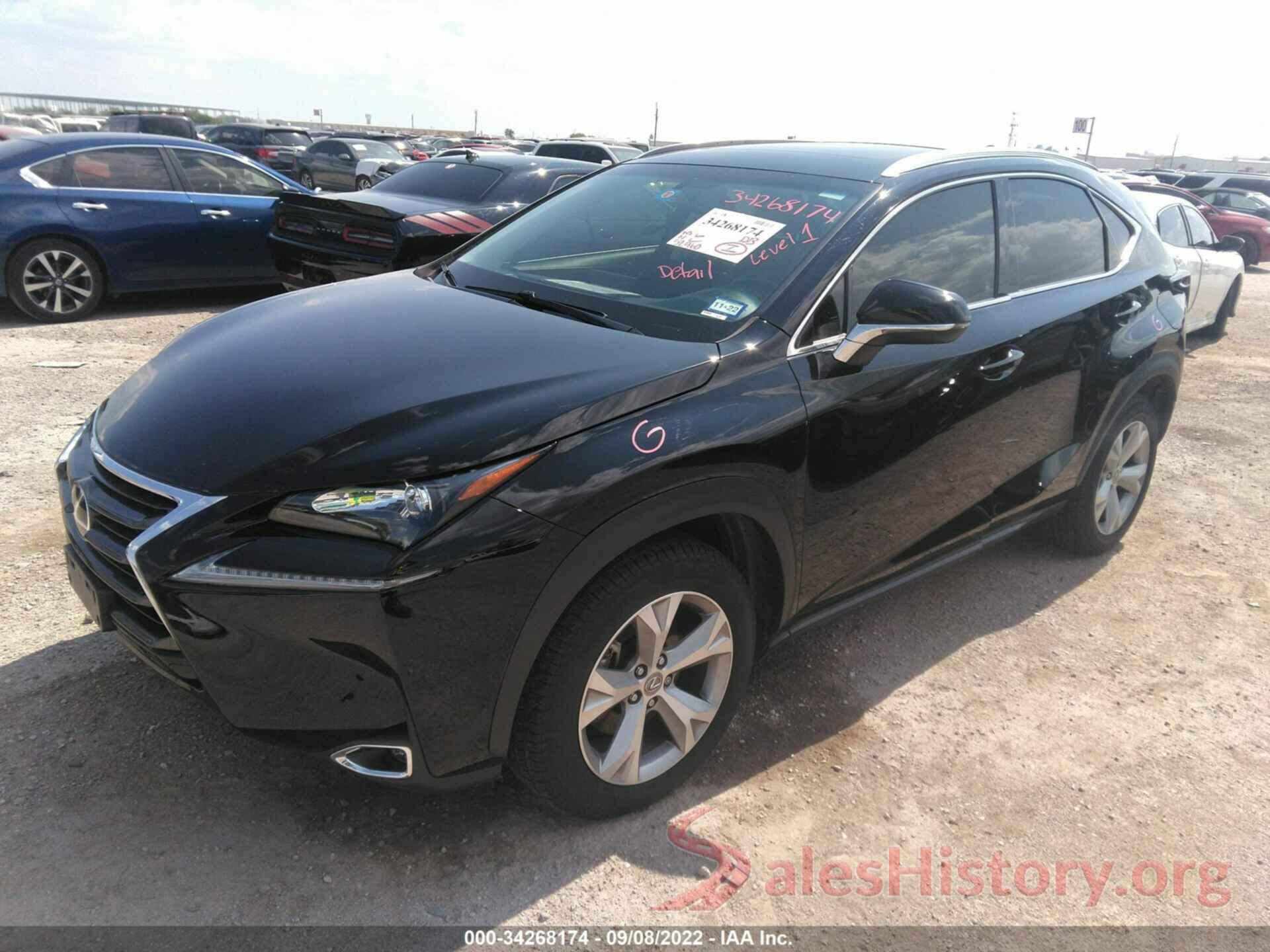 JTJYARBZ9H2061800 2017 LEXUS NX