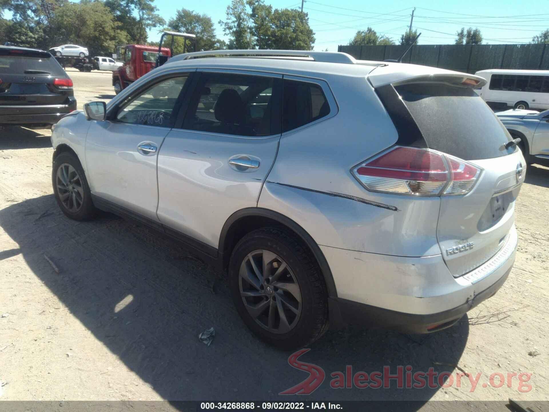 5N1AT2MT8GC857232 2016 NISSAN ROGUE