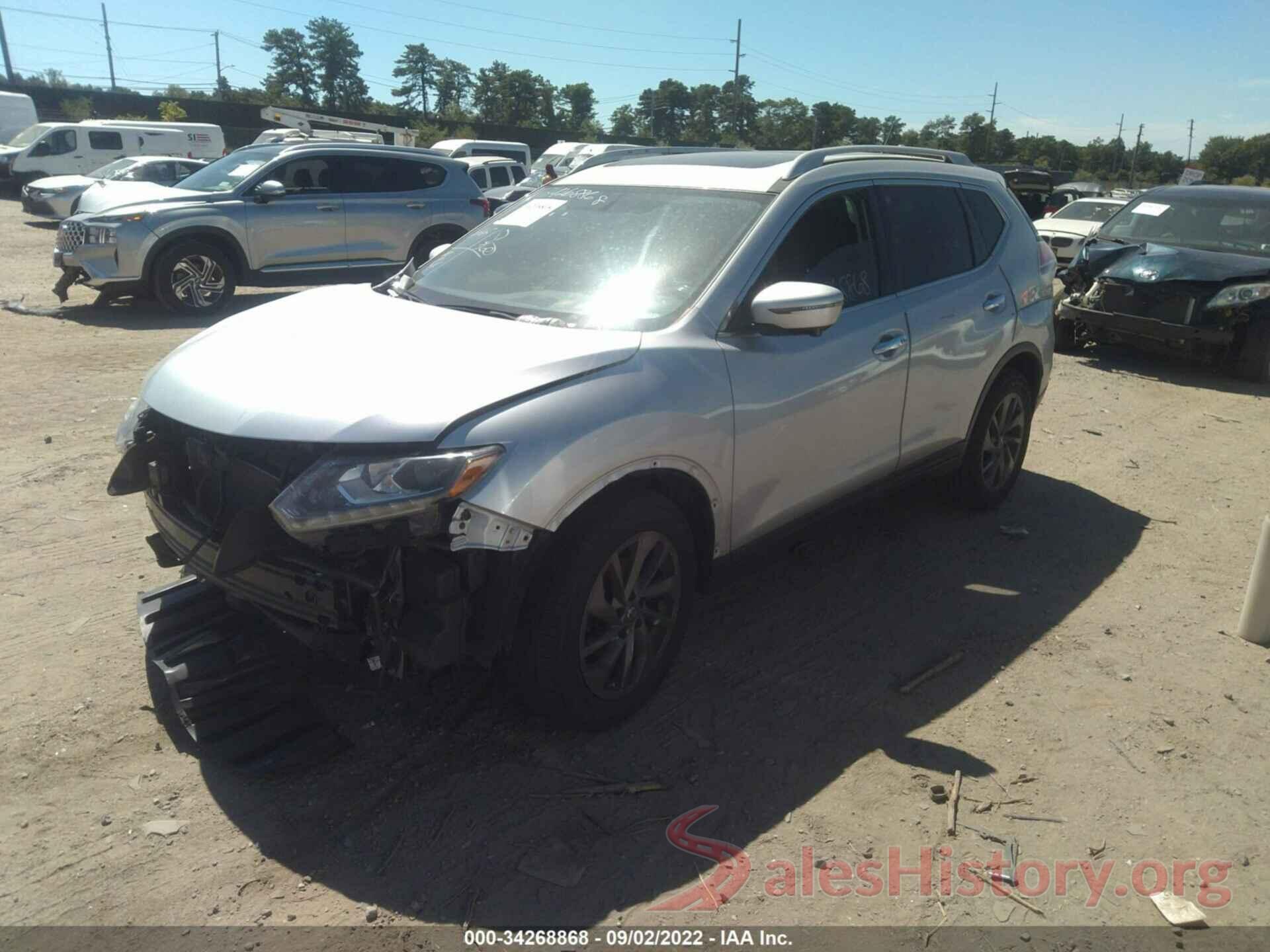 5N1AT2MT8GC857232 2016 NISSAN ROGUE