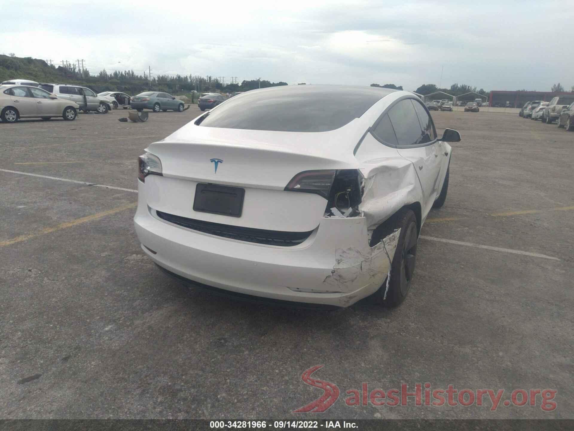 5YJ3E1EAXMF969091 2021 TESLA MODEL 3