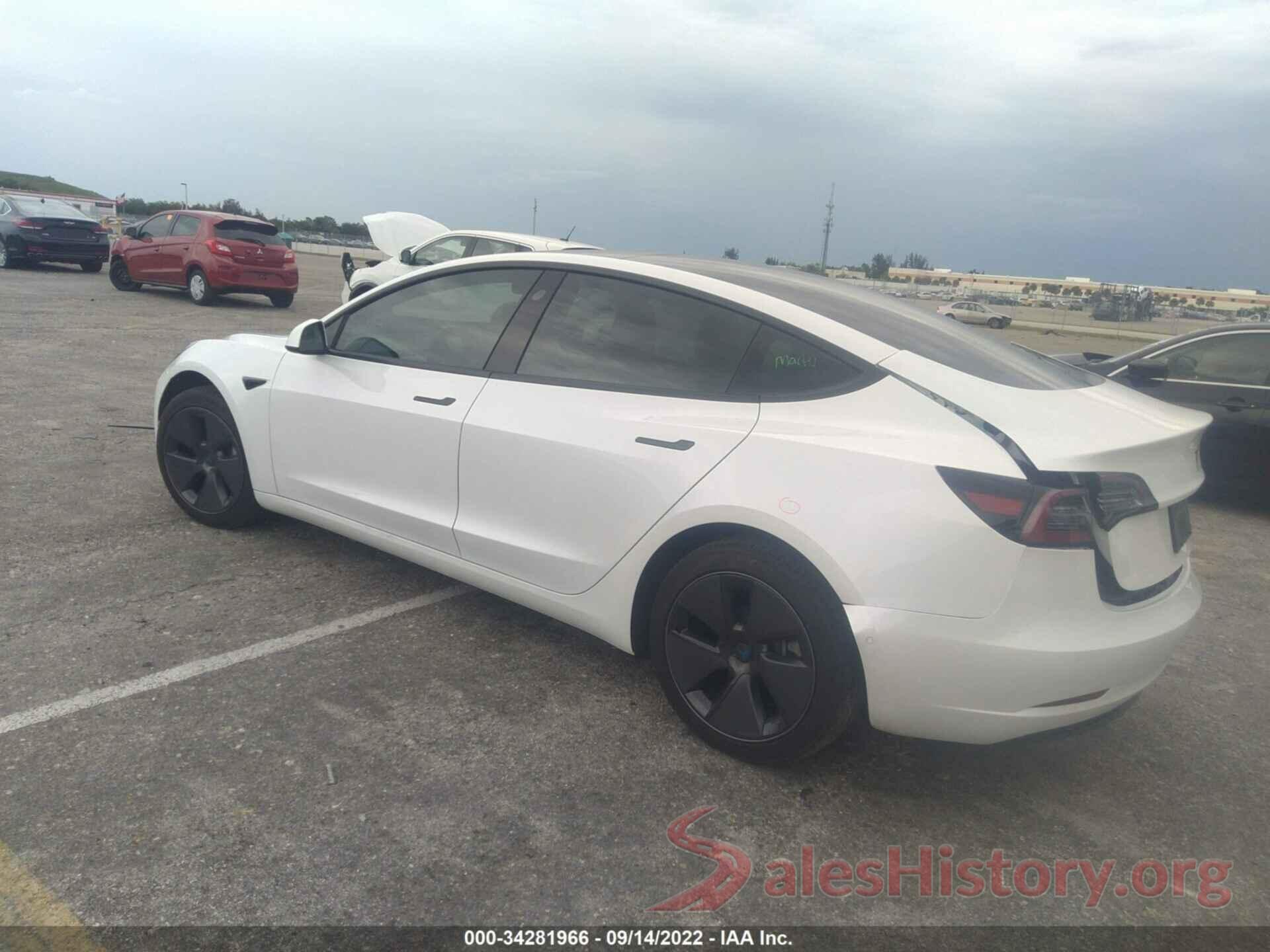 5YJ3E1EAXMF969091 2021 TESLA MODEL 3