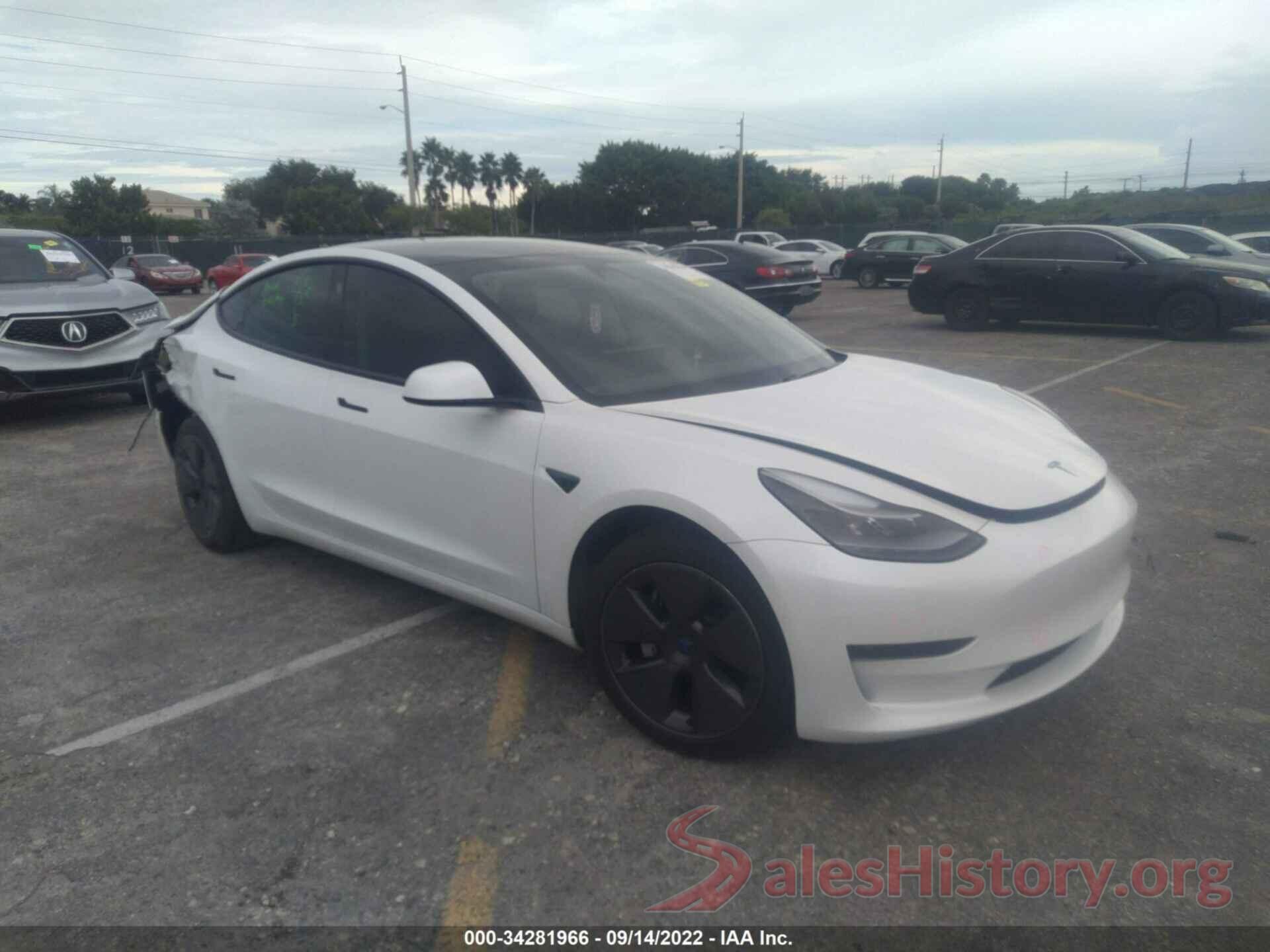 5YJ3E1EAXMF969091 2021 TESLA MODEL 3