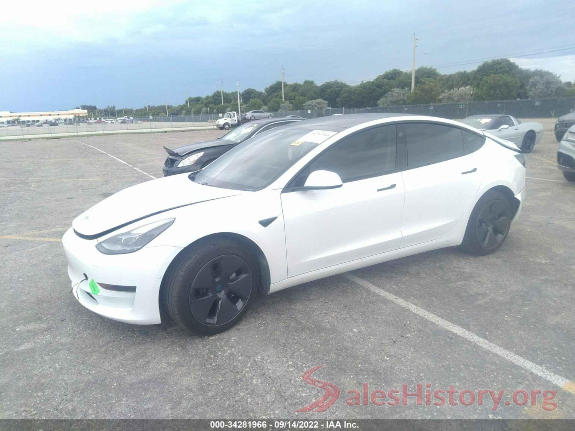 5YJ3E1EAXMF969091 2021 TESLA MODEL 3