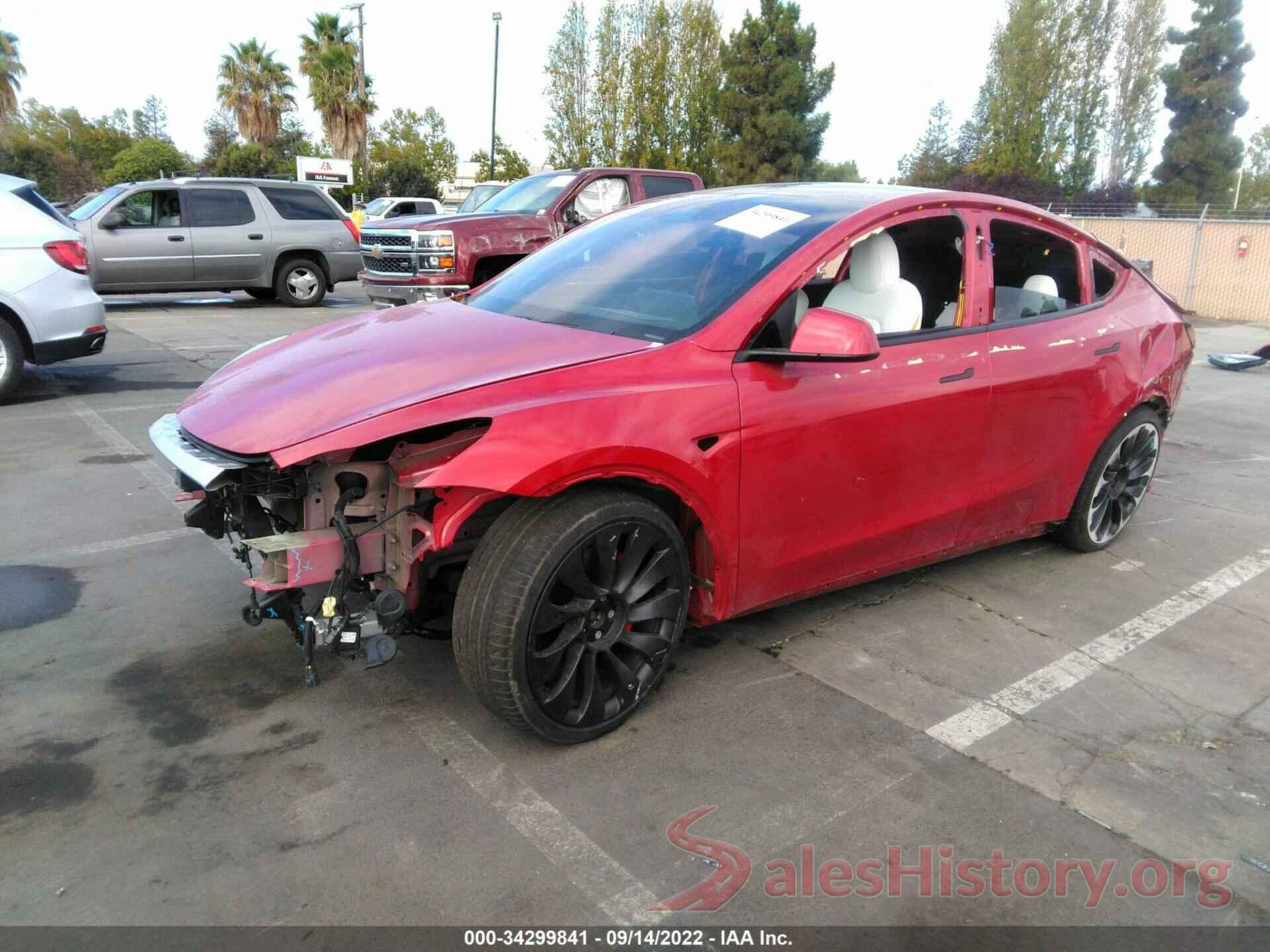 5YJYGDEF4LF018168 2020 TESLA MODEL Y