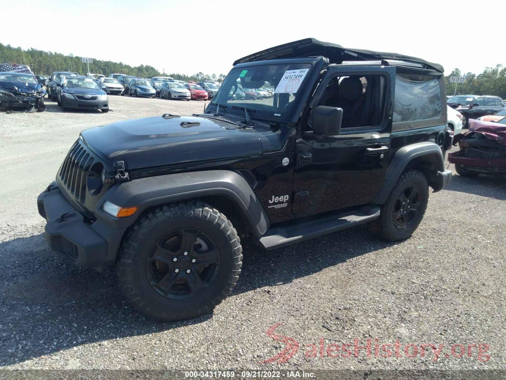 1C4GJXAG8LW350431 2020 JEEP WRANGLER