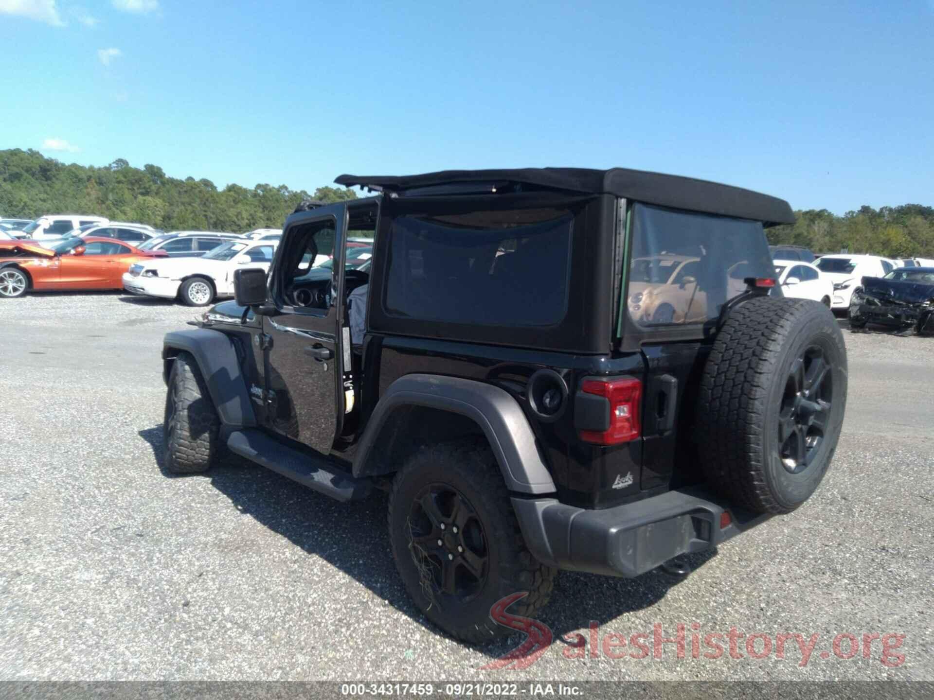 1C4GJXAG8LW350431 2020 JEEP WRANGLER