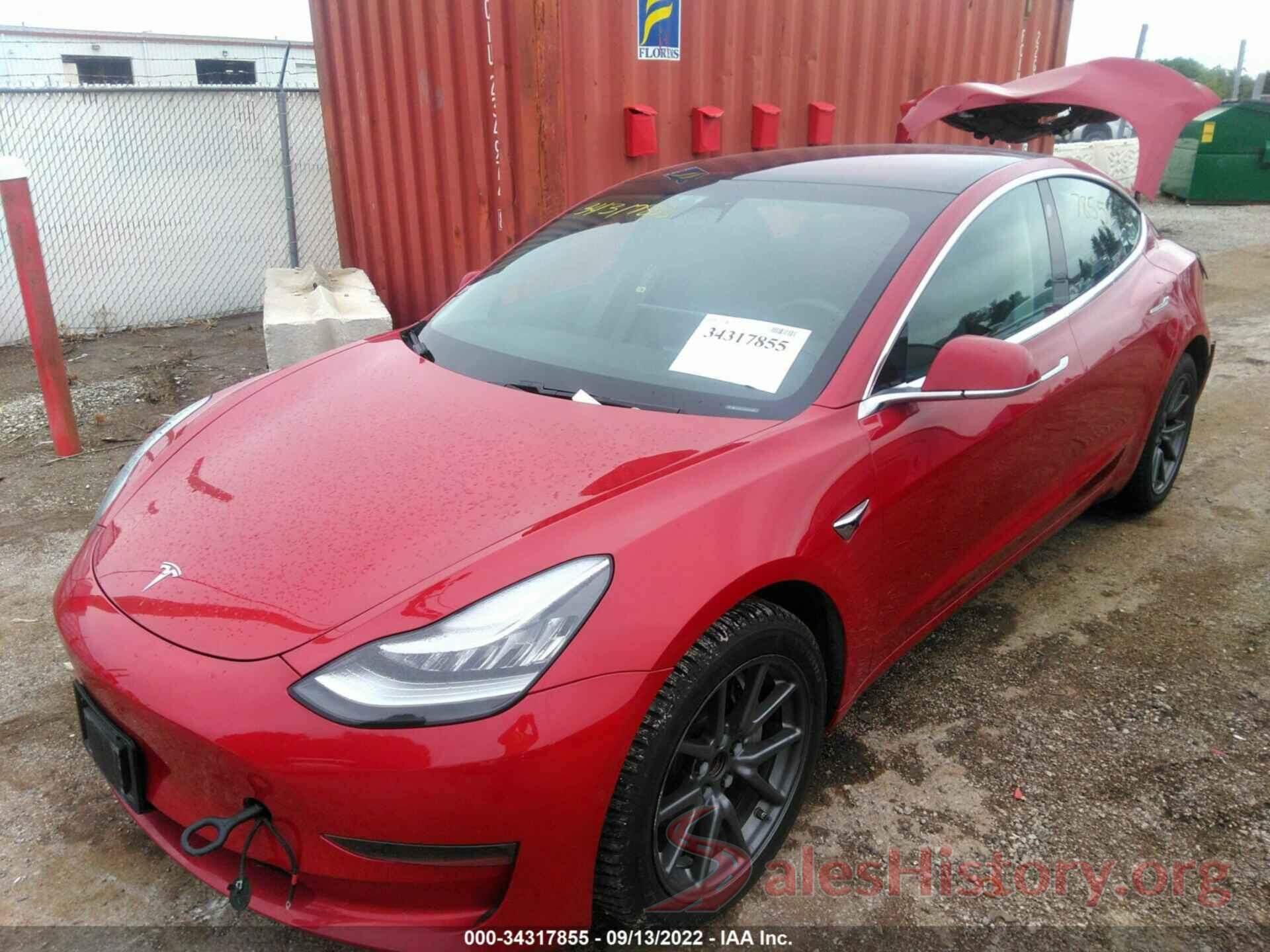 5YJ3E1EA8JF051366 2018 TESLA MODEL 3