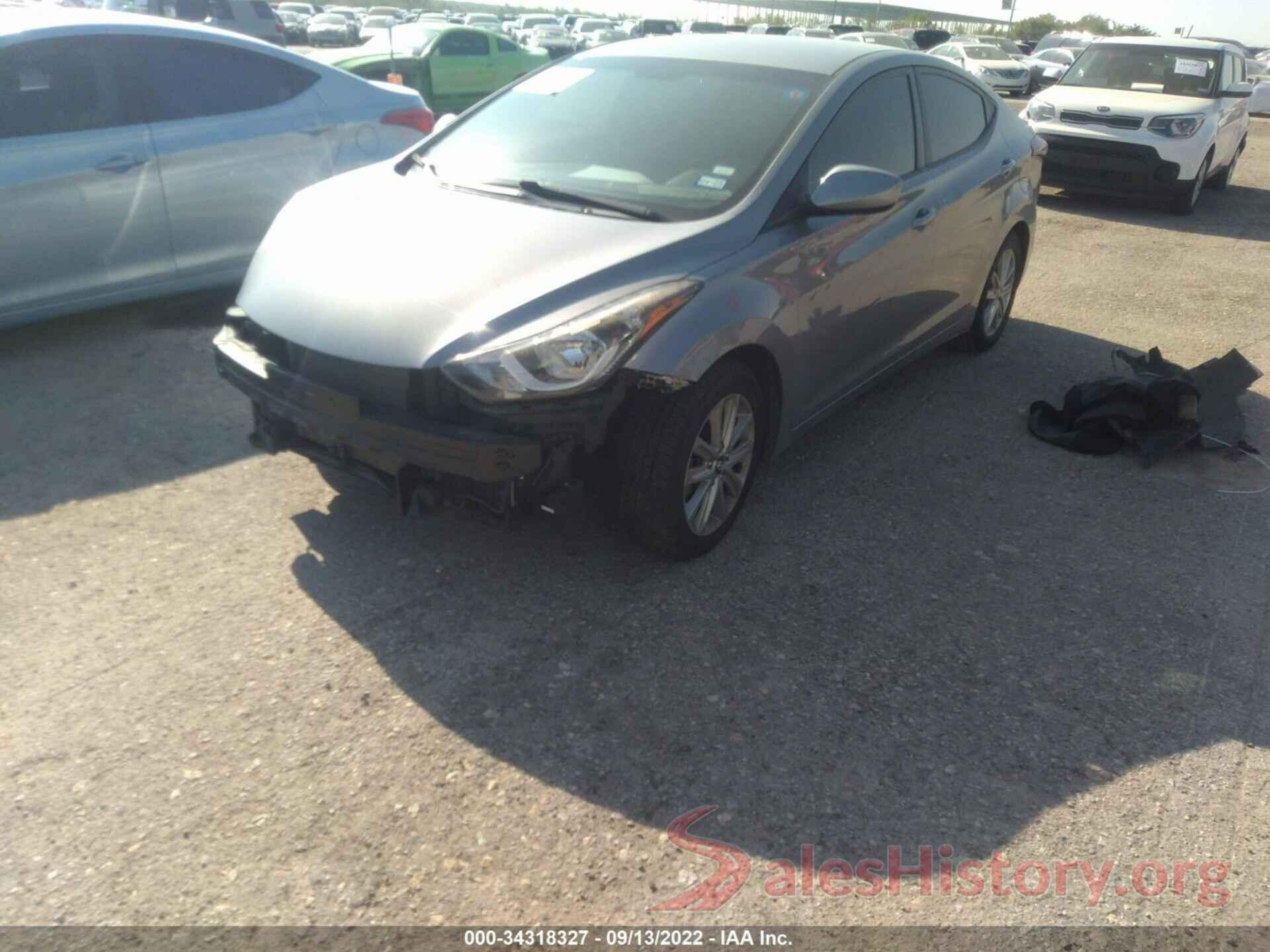 KMHDH4AE3FU392786 2015 HYUNDAI ELANTRA