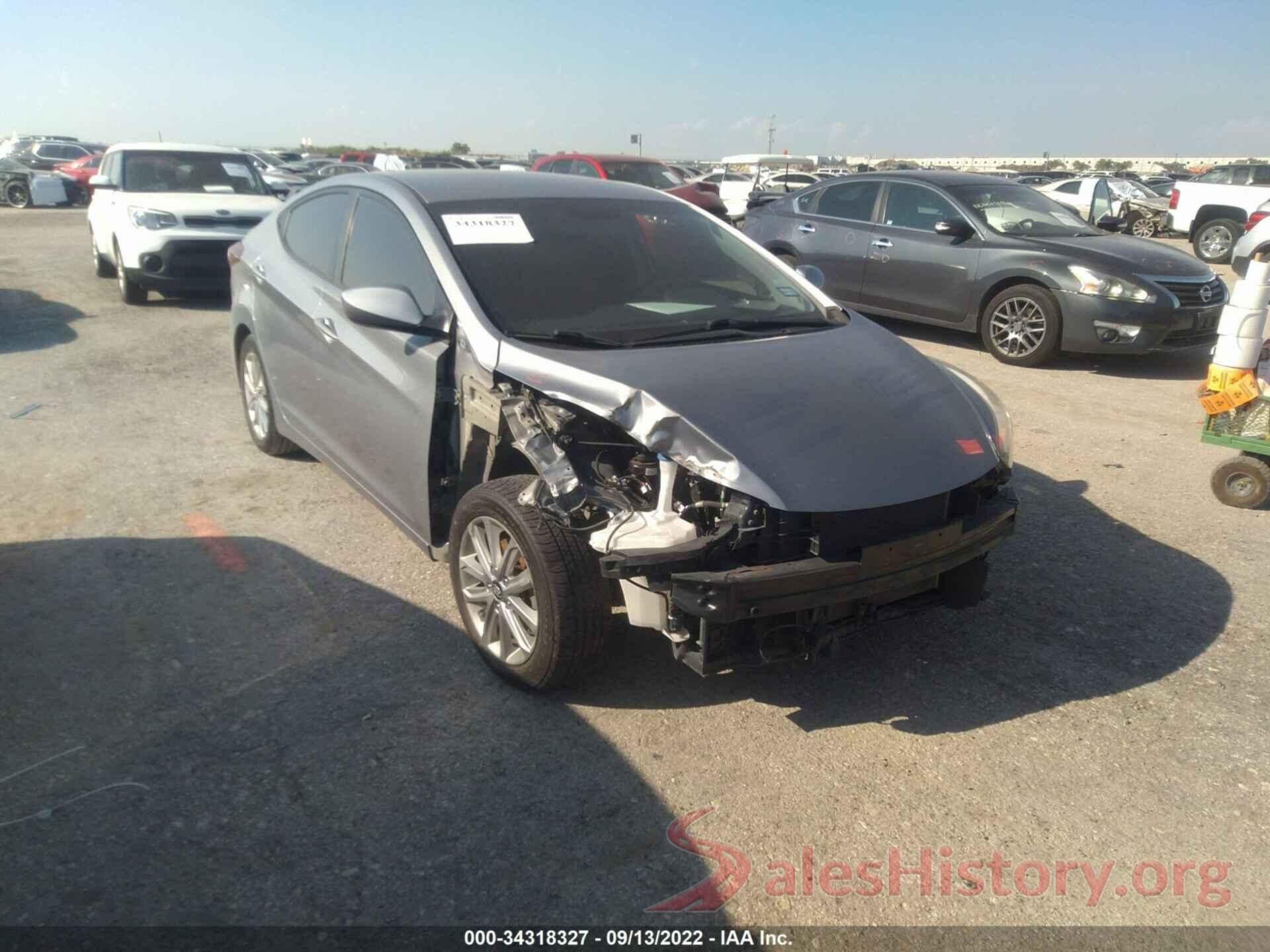 KMHDH4AE3FU392786 2015 HYUNDAI ELANTRA