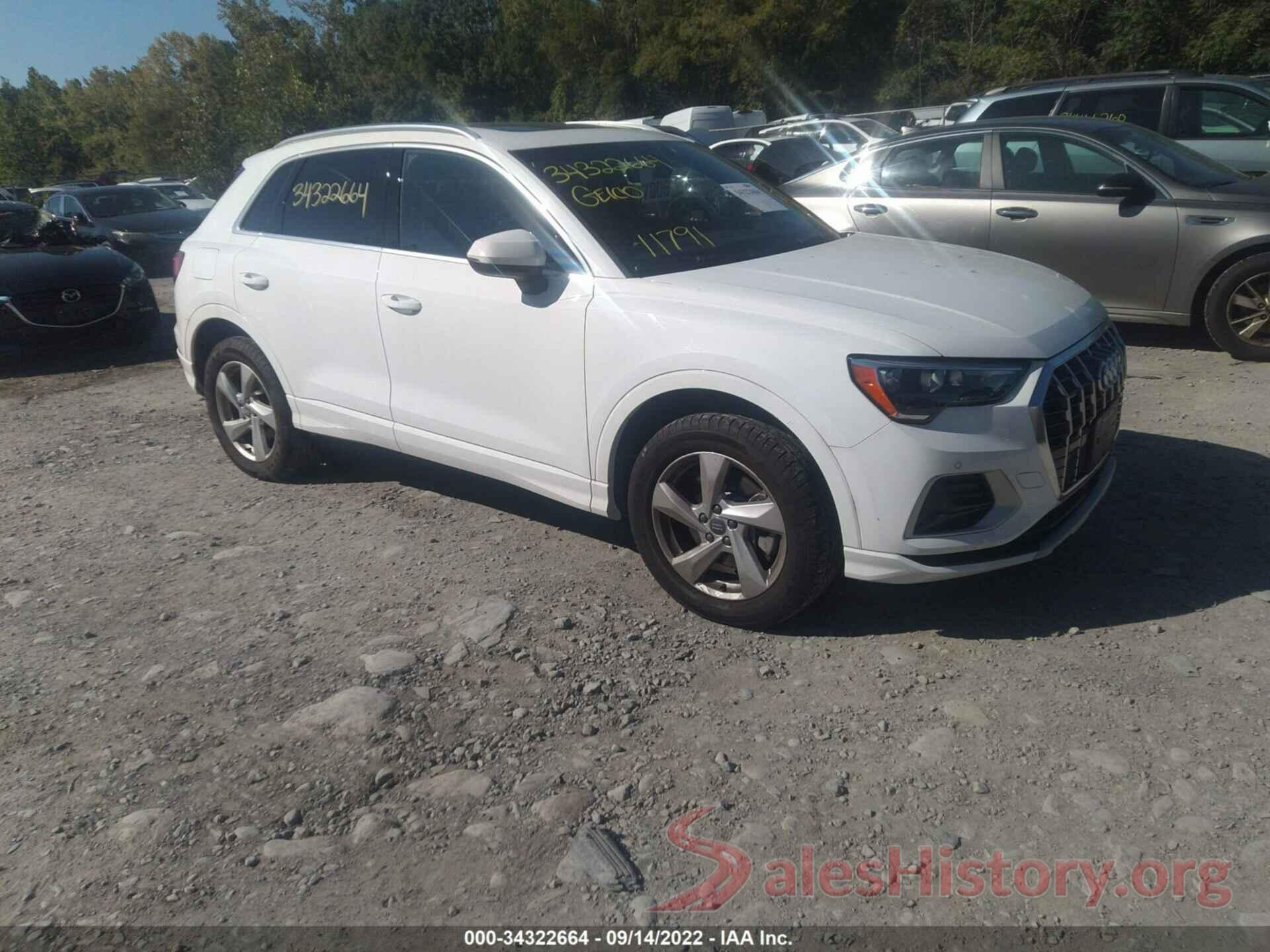 WA1AECF37L1066949 2020 AUDI Q3