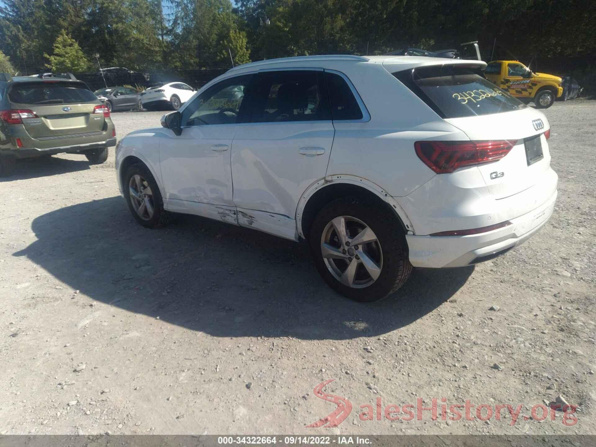 WA1AECF37L1066949 2020 AUDI Q3