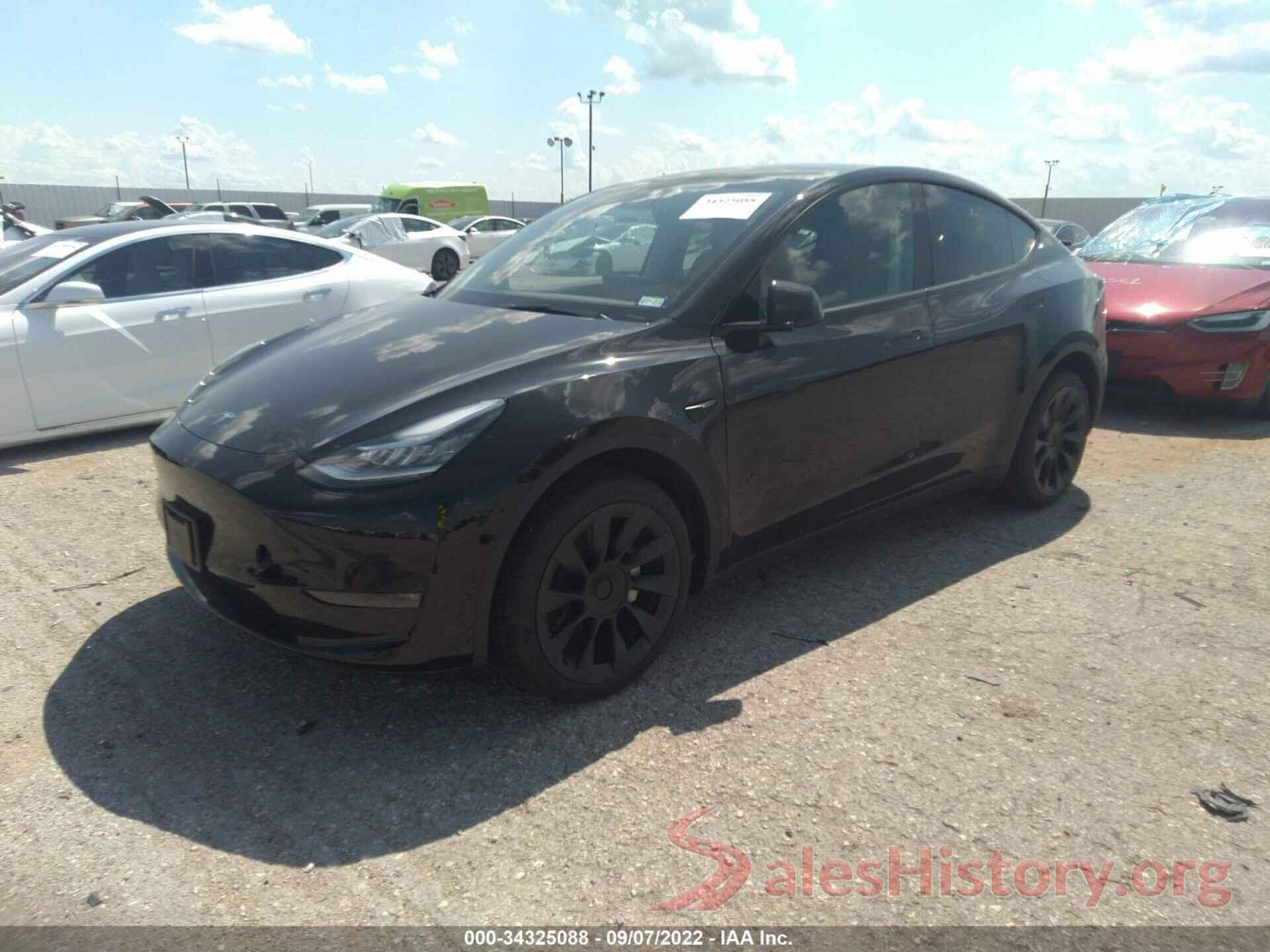 7SAYGDEE0NA003421 2022 TESLA MODEL Y