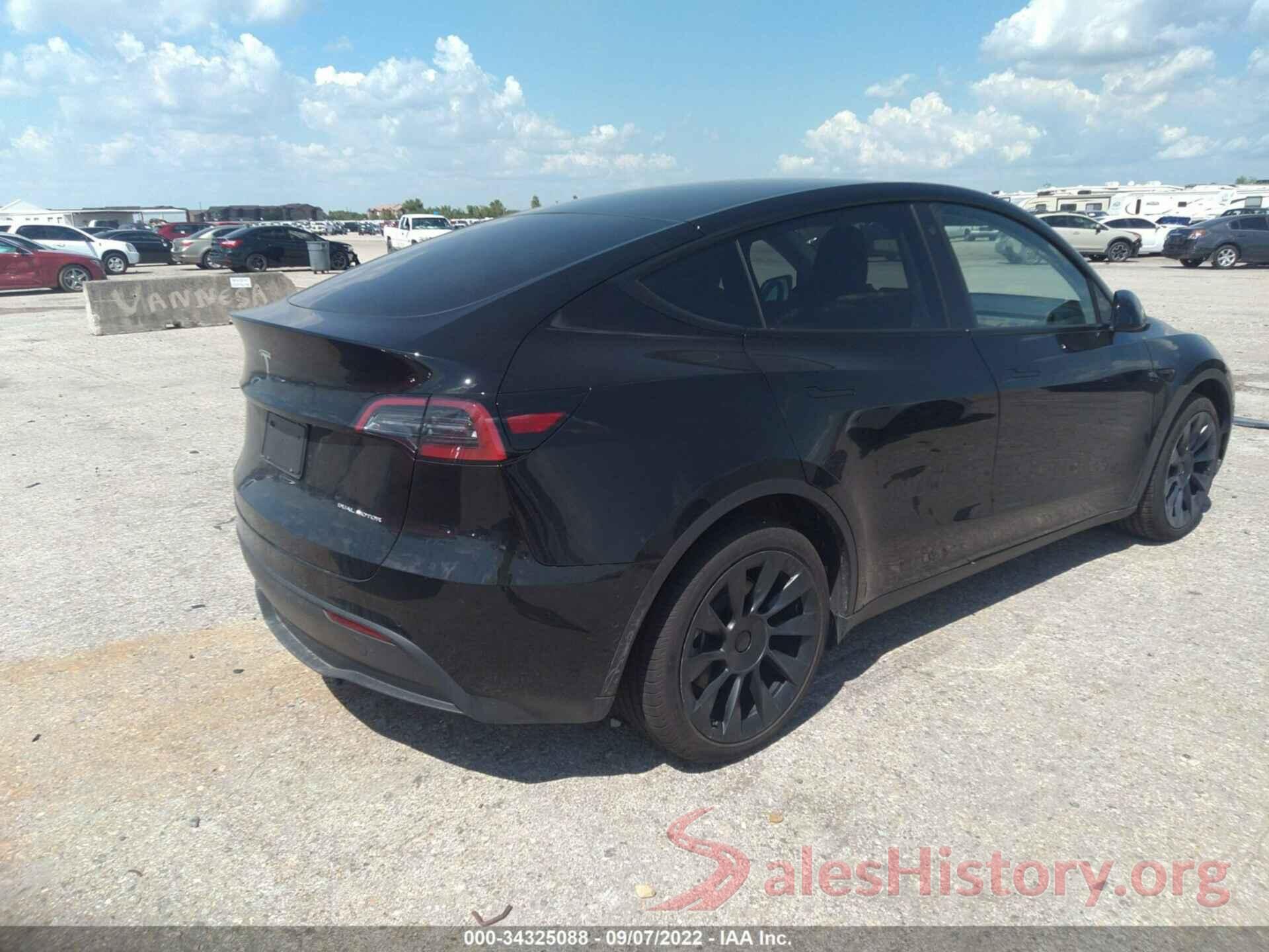 7SAYGDEE0NA003421 2022 TESLA MODEL Y