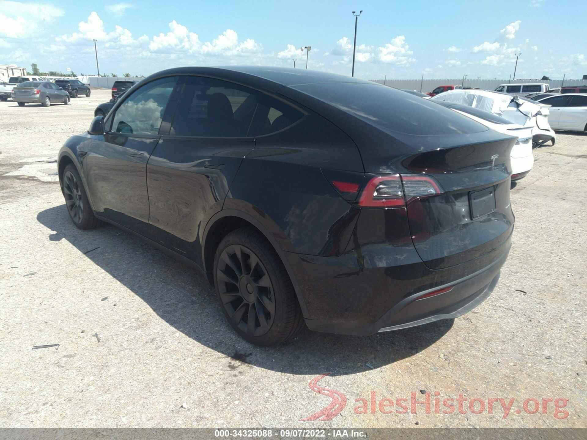 7SAYGDEE0NA003421 2022 TESLA MODEL Y