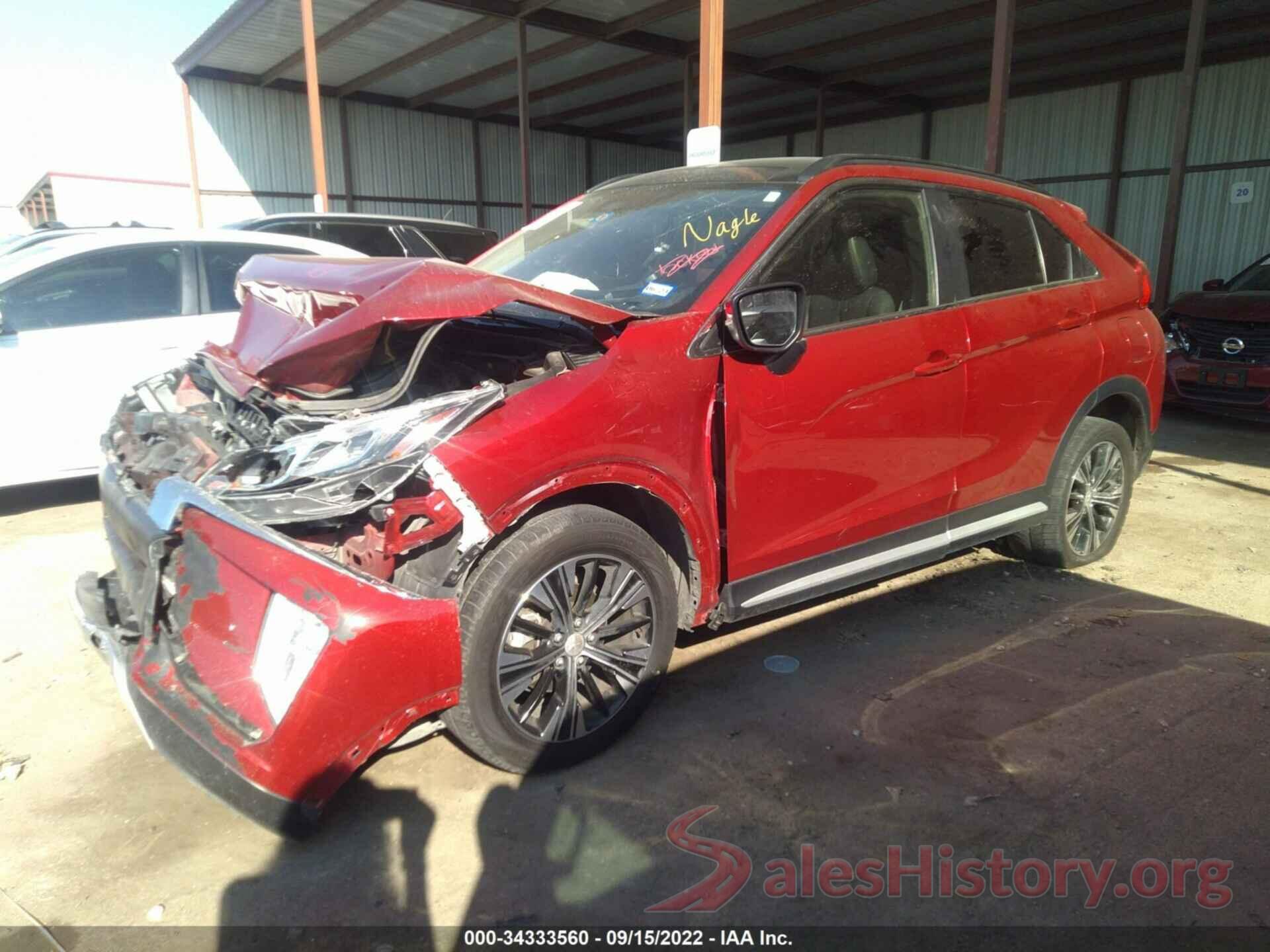 JA4AT5AAXKZ021415 2019 MITSUBISHI ECLIPSE CROSS