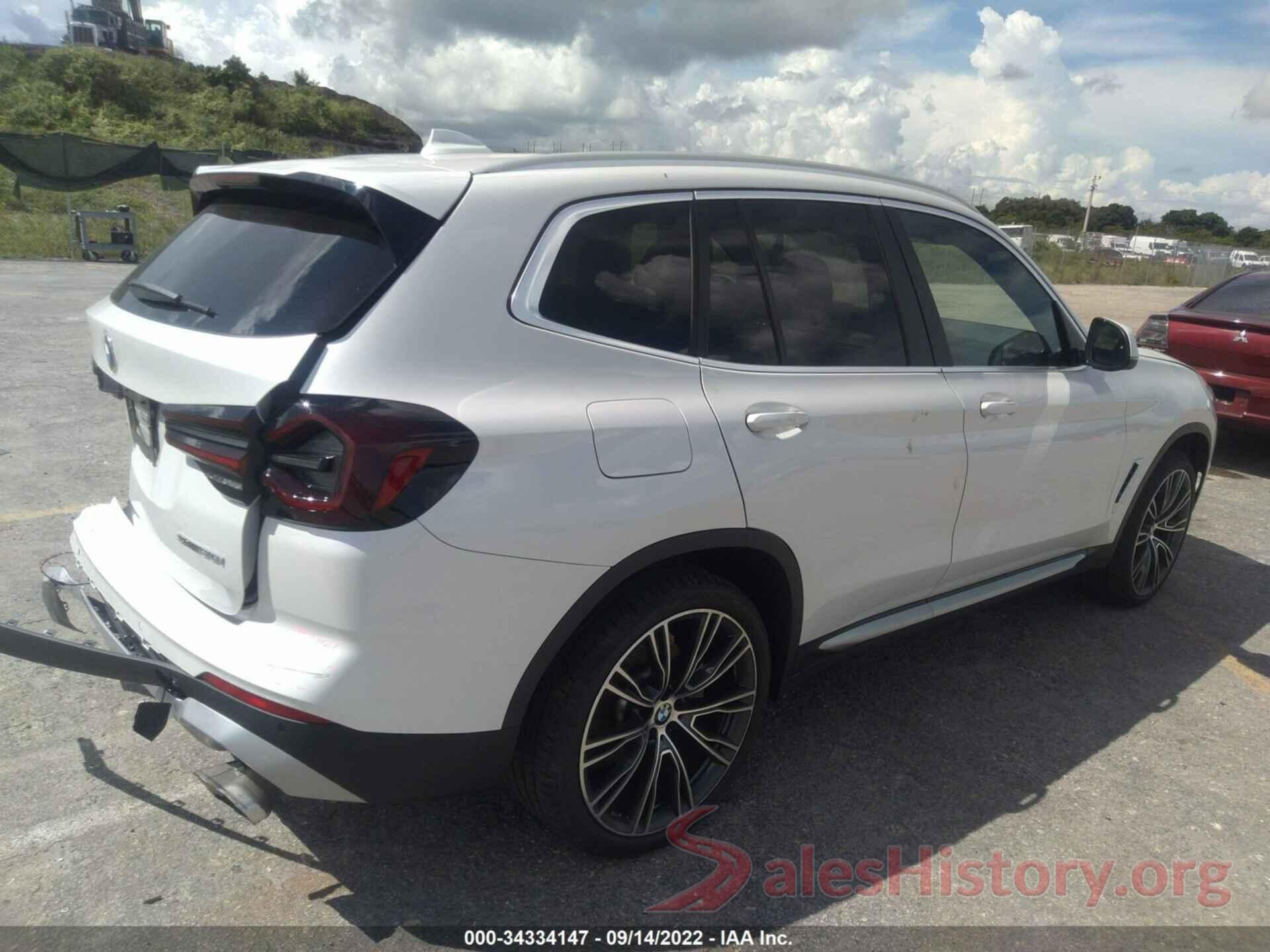 5UX43DP0XN9L21163 2022 BMW X3