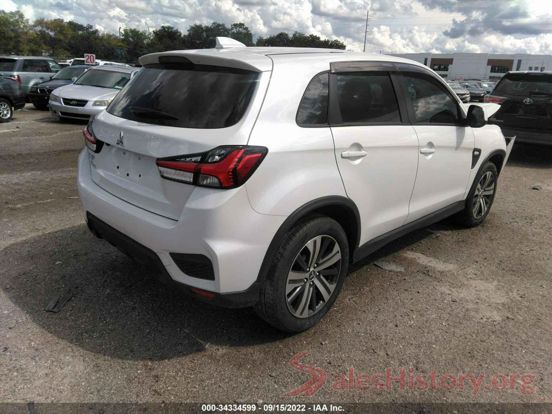 JA4AP3AU4LU021279 2020 MITSUBISHI OUTLANDER SPORT