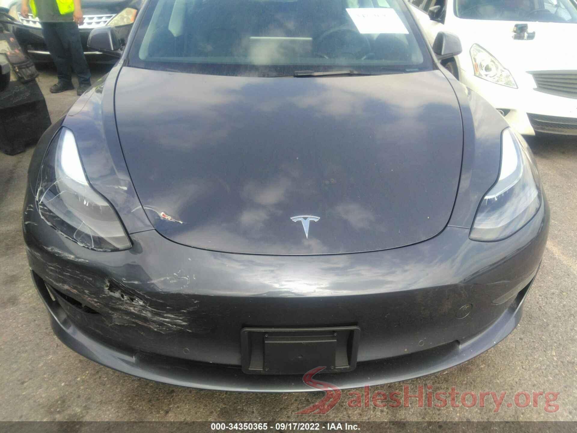 5YJ3E1EB0NF136989 2022 TESLA MODEL 3