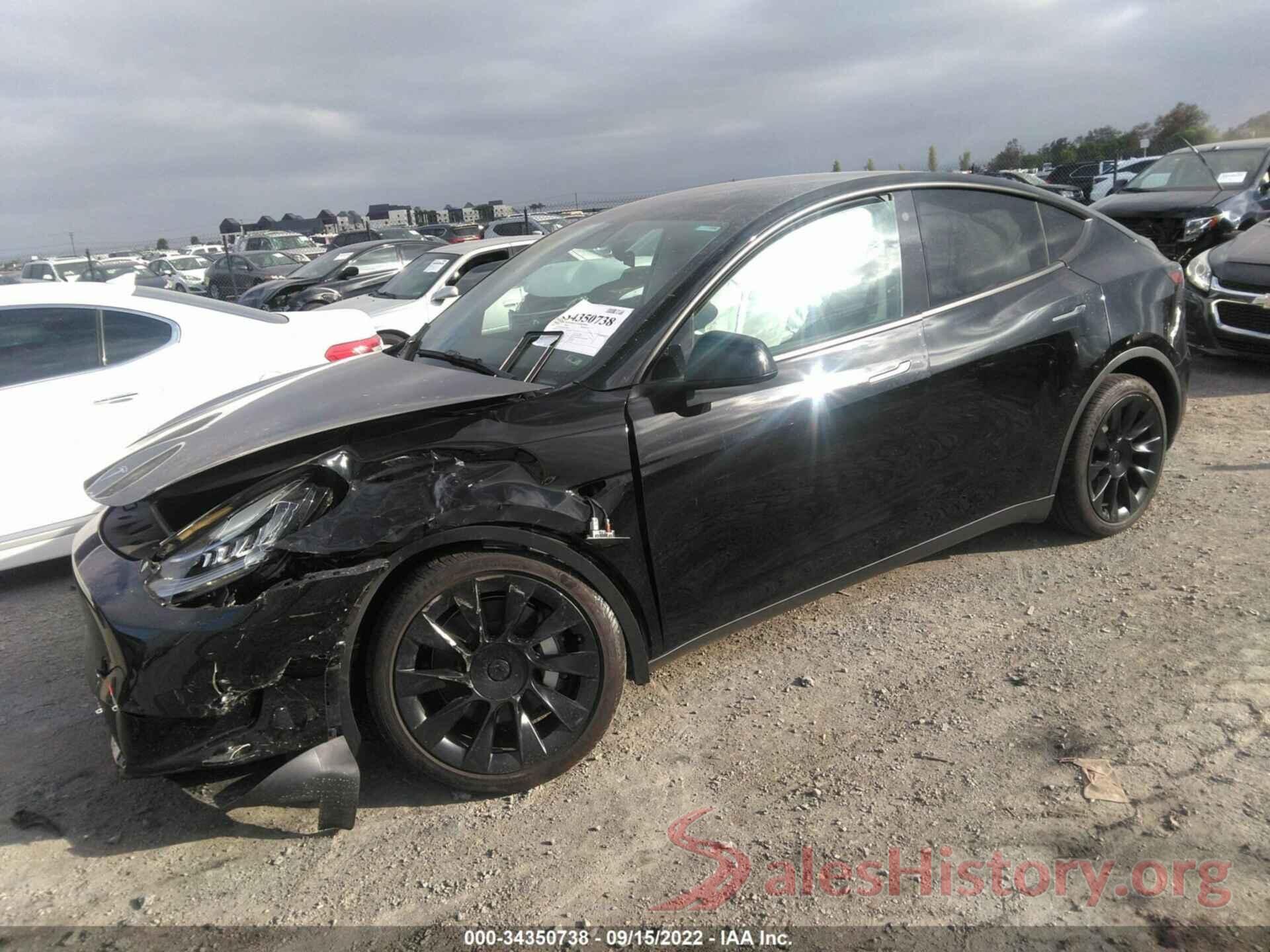 5YJYGDEE6MF240767 2021 TESLA MODEL Y