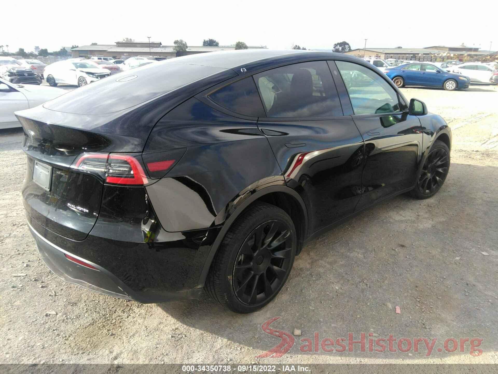 5YJYGDEE6MF240767 2021 TESLA MODEL Y