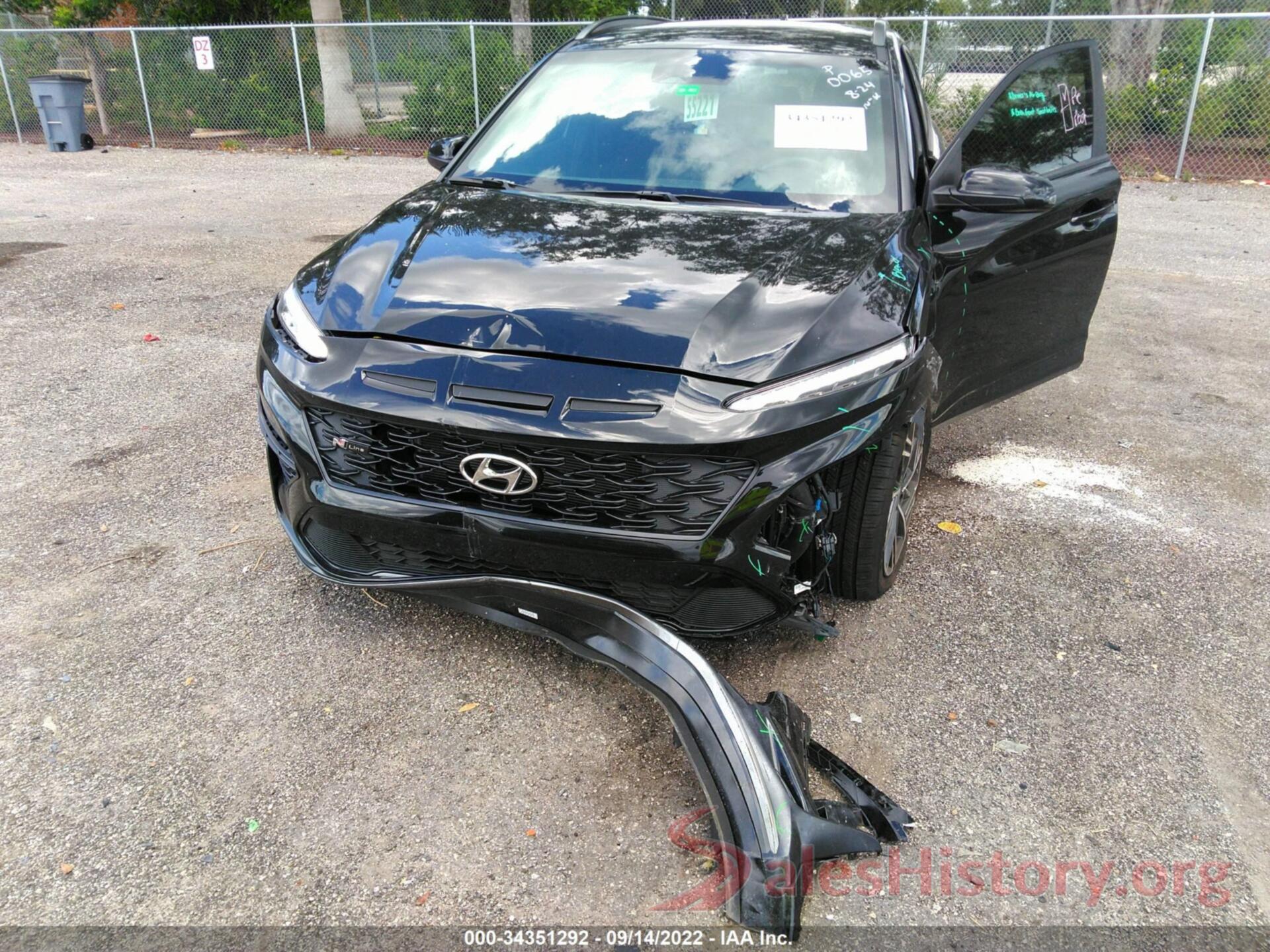 KM8K33A3XNU910065 2022 HYUNDAI KONA