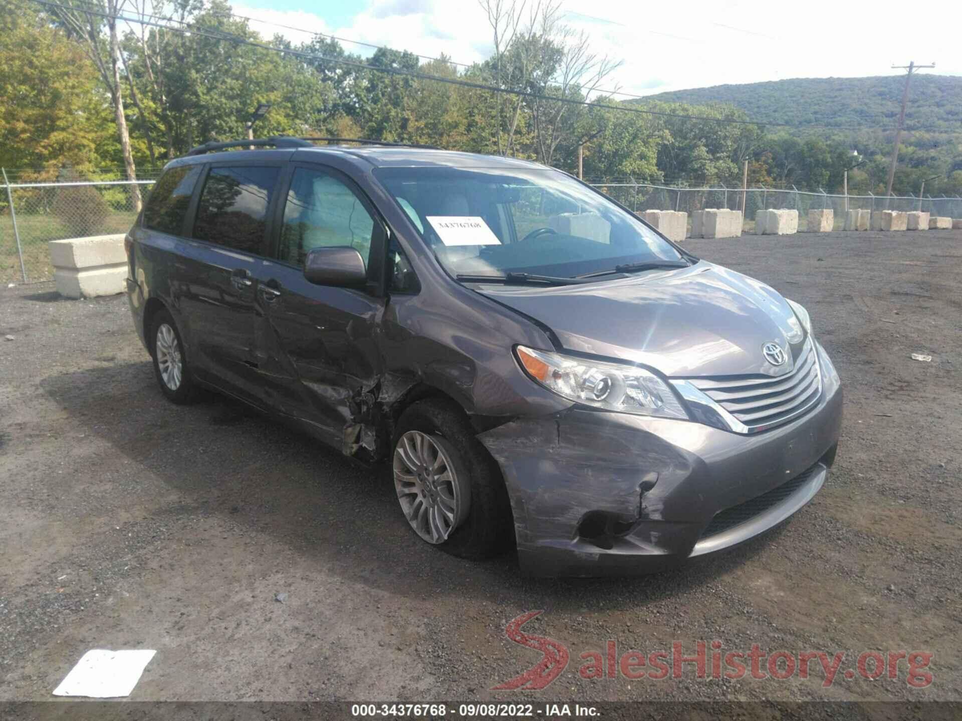 5TDYK3DC3FS591899 2015 TOYOTA SIENNA