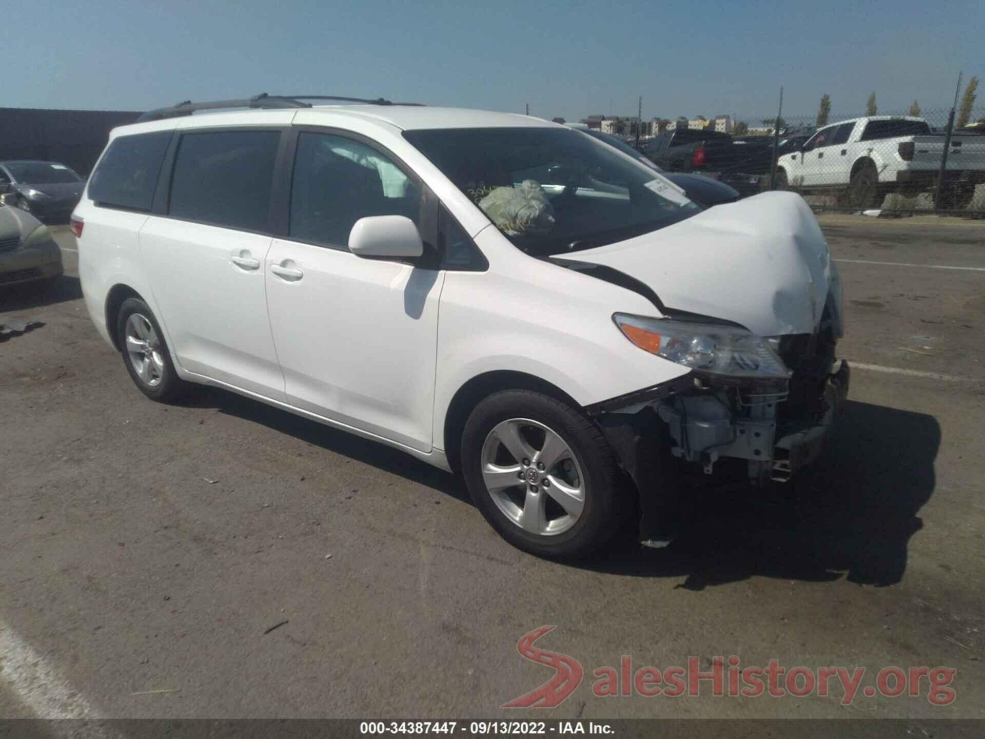 5TDKK3DC4GS715217 2016 TOYOTA SIENNA