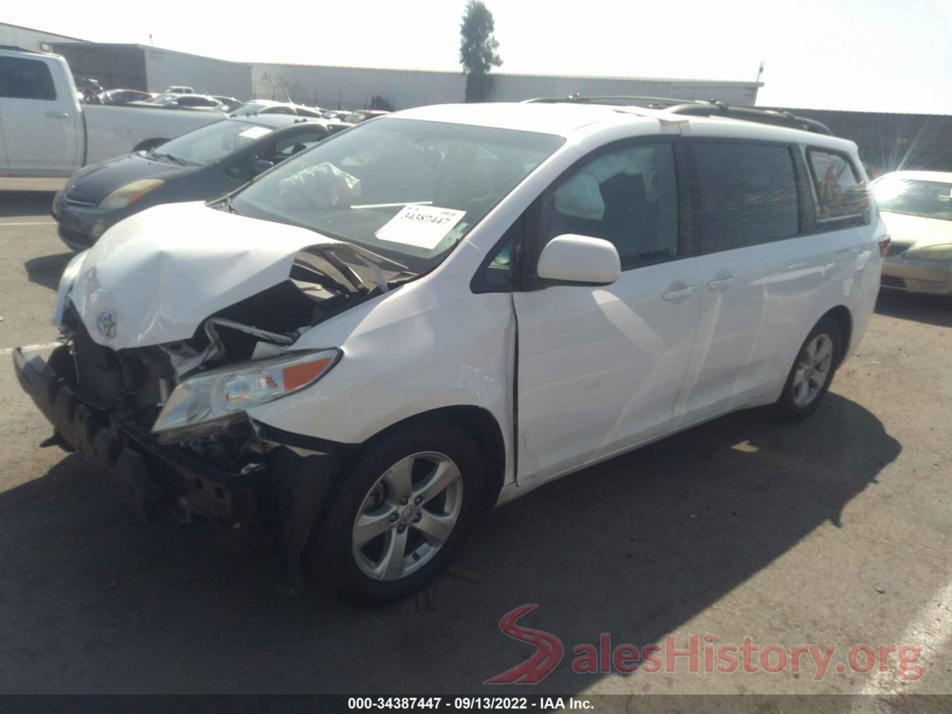 5TDKK3DC4GS715217 2016 TOYOTA SIENNA