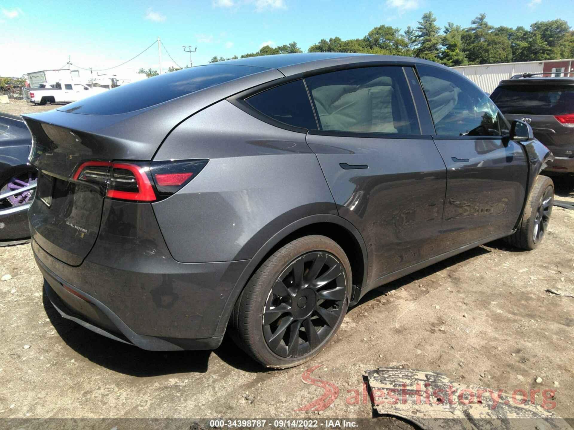 5YJYGDEE6MF100184 2021 TESLA MODEL Y