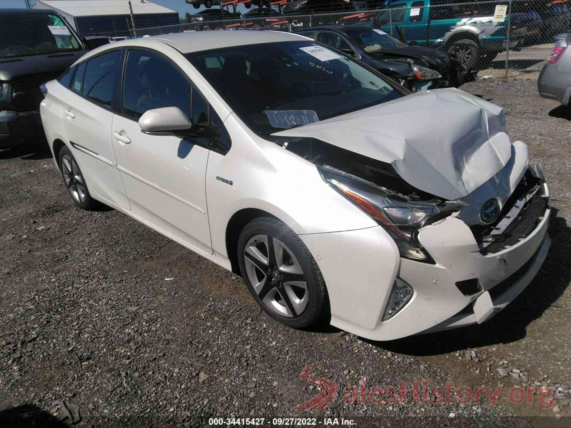 JTDKARFU2J3548747 2018 TOYOTA PRIUS