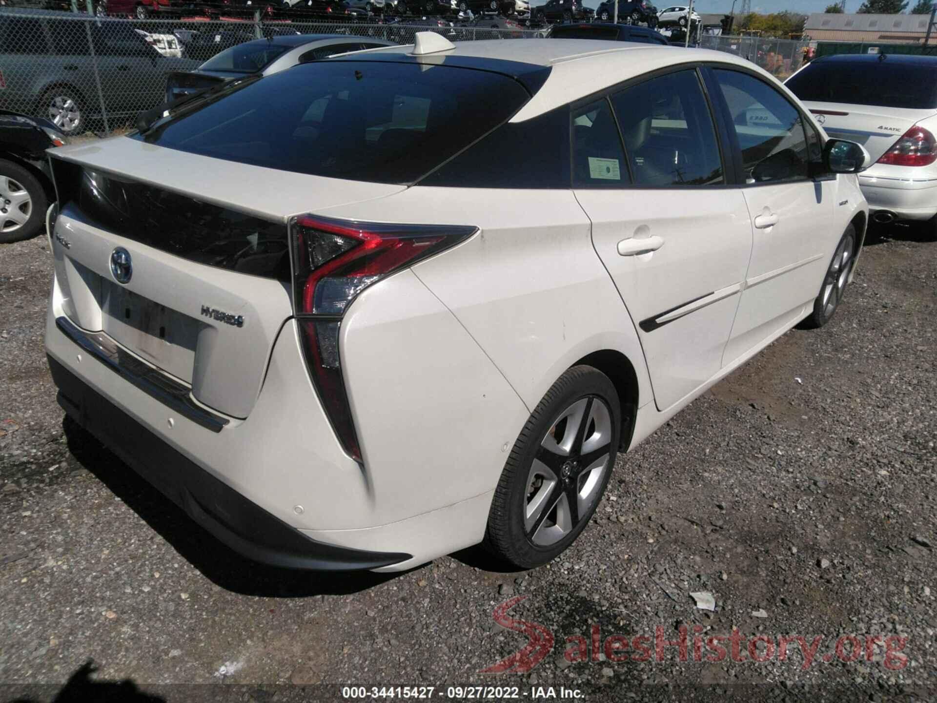 JTDKARFU2J3548747 2018 TOYOTA PRIUS