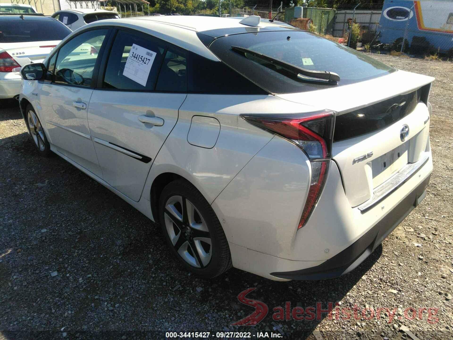 JTDKARFU2J3548747 2018 TOYOTA PRIUS