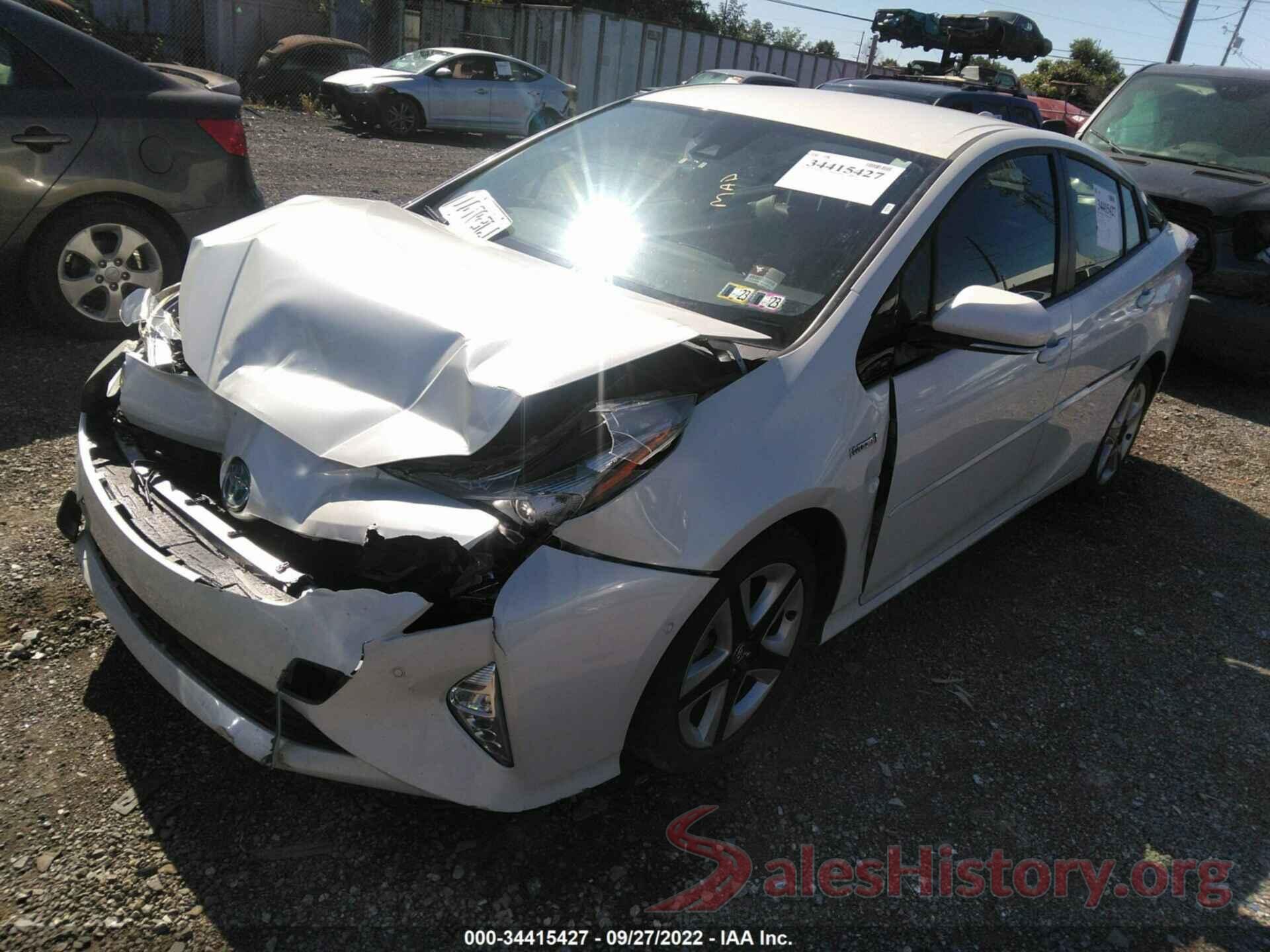 JTDKARFU2J3548747 2018 TOYOTA PRIUS