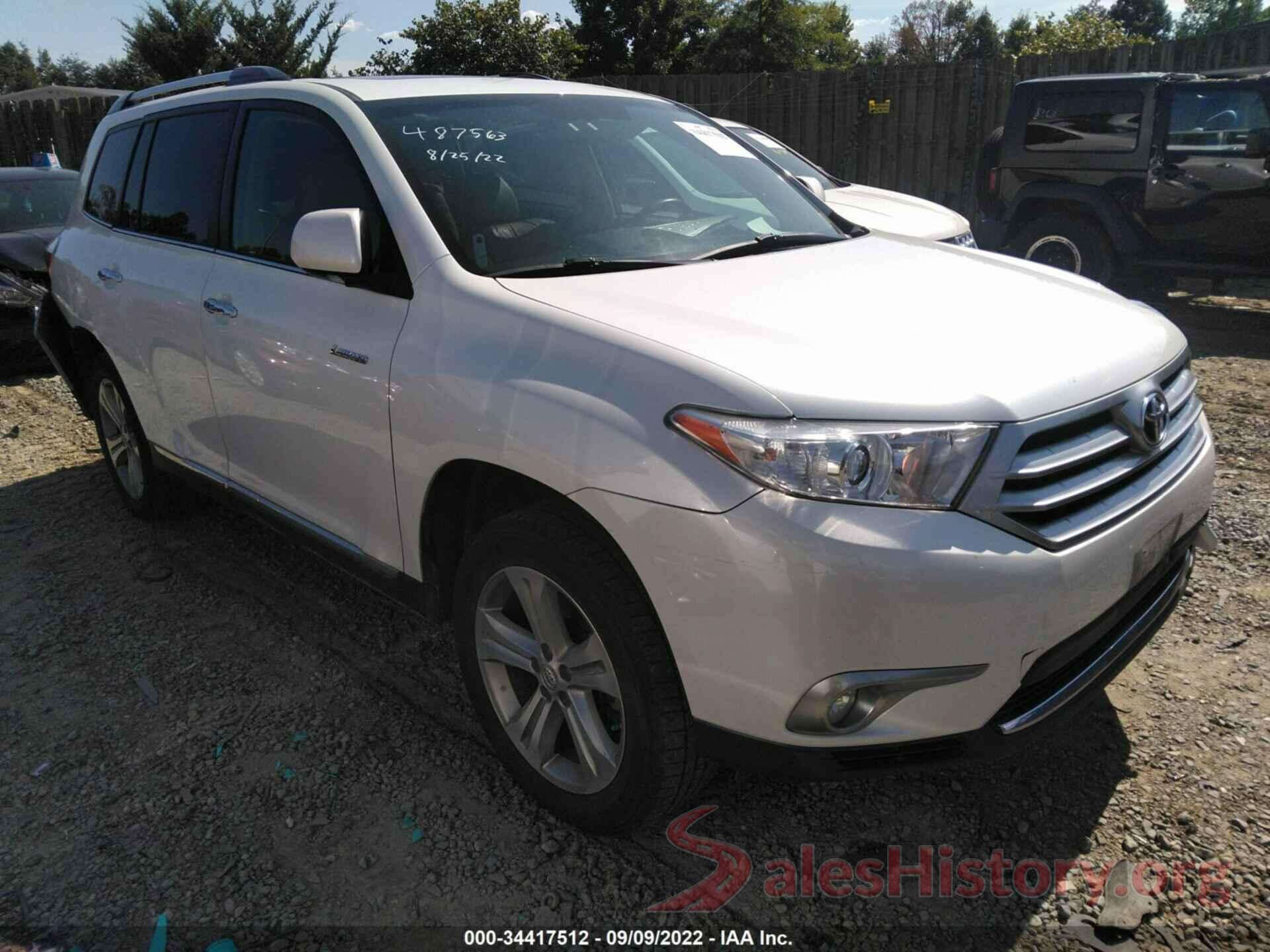 5TDDK3EH6DS190644 2013 TOYOTA HIGHLANDER