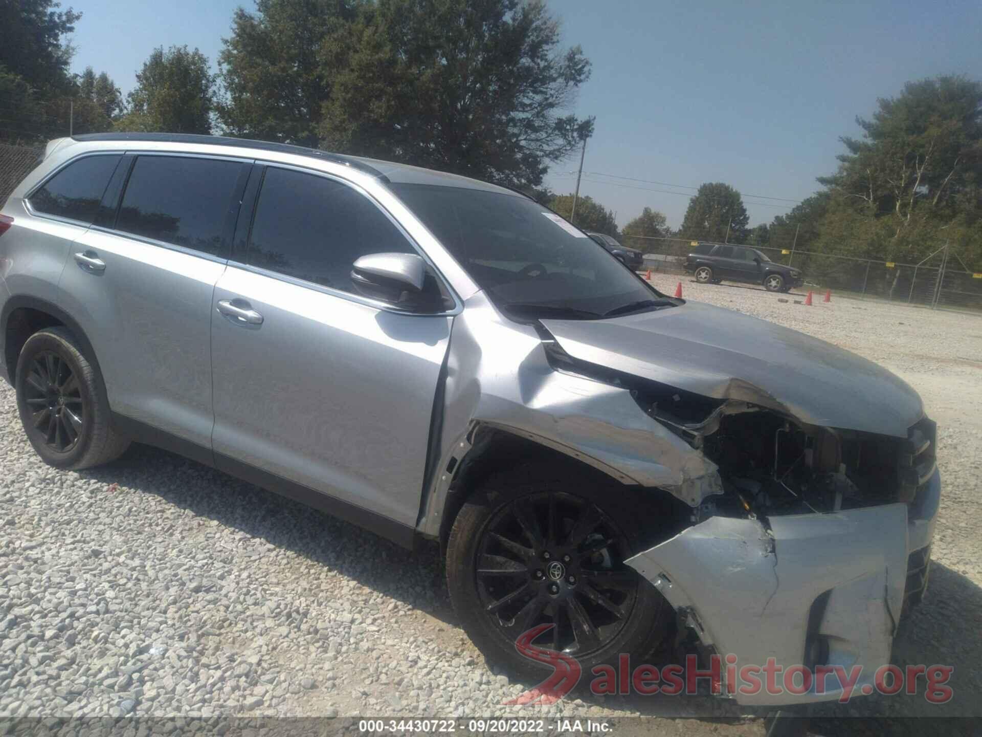 5TDKZRFH9KS575052 2019 TOYOTA HIGHLANDER