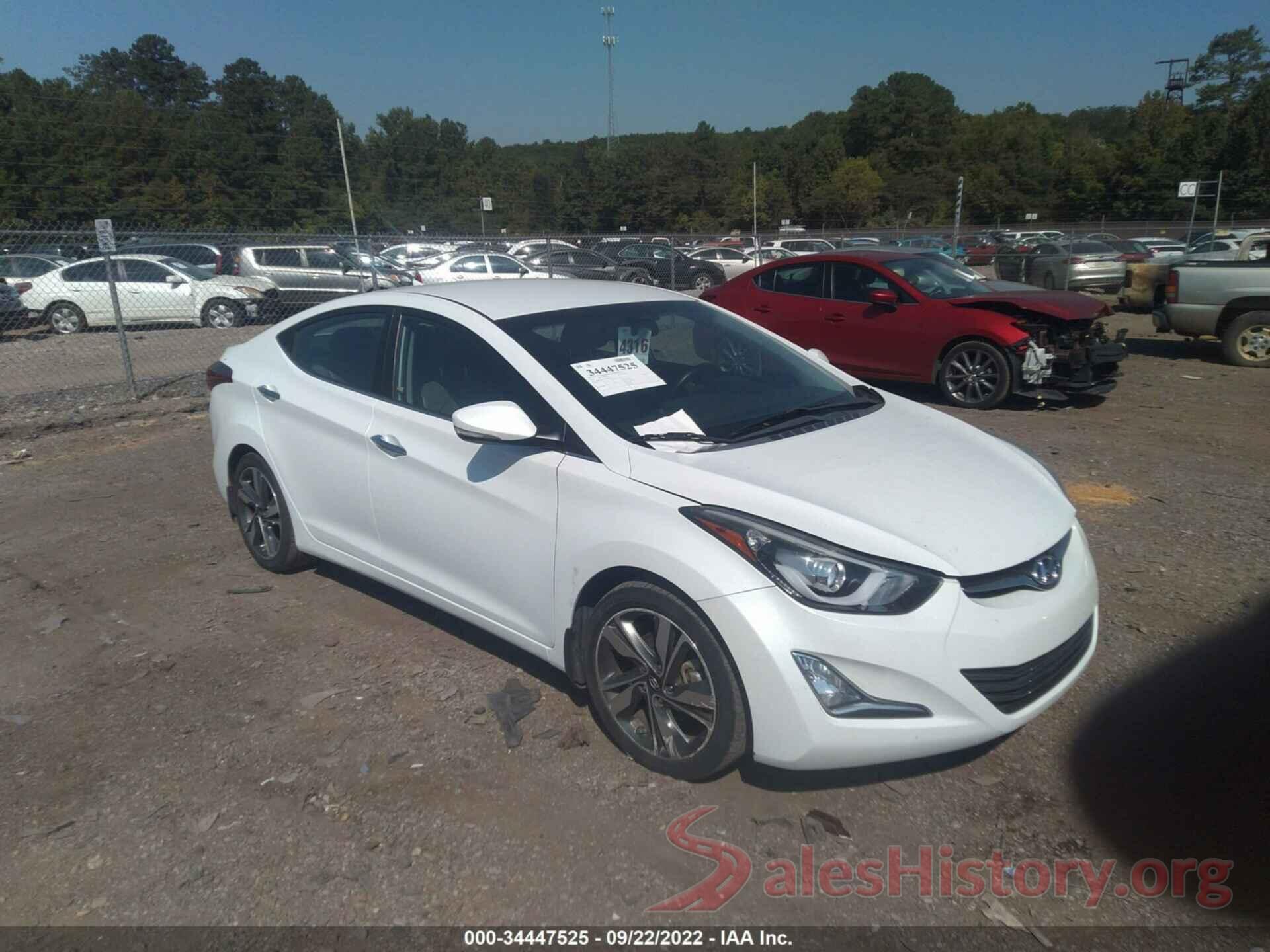 5NPDH4AEXFH594412 2015 HYUNDAI ELANTRA