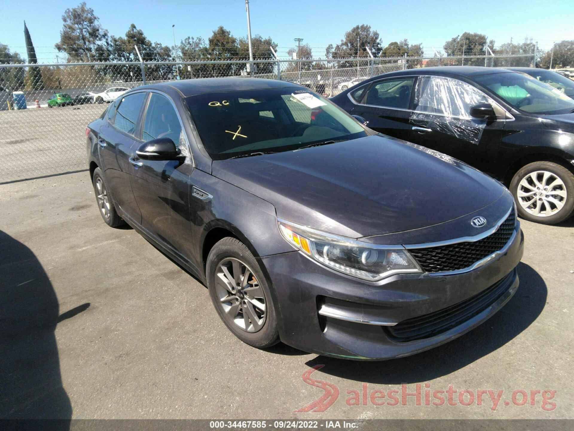 5XXGT4L16HG142123 2017 KIA OPTIMA