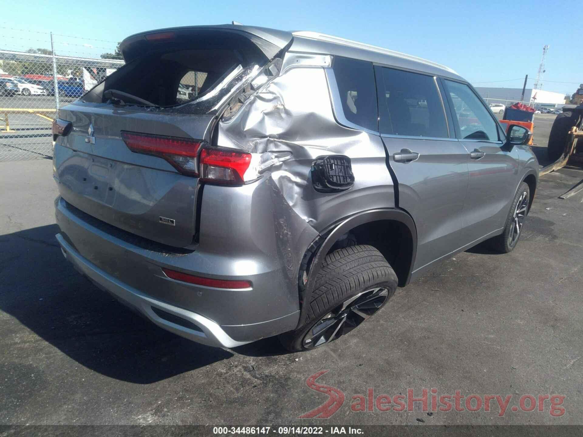 JA4J3VA86NZ075022 2022 MITSUBISHI OUTLANDER