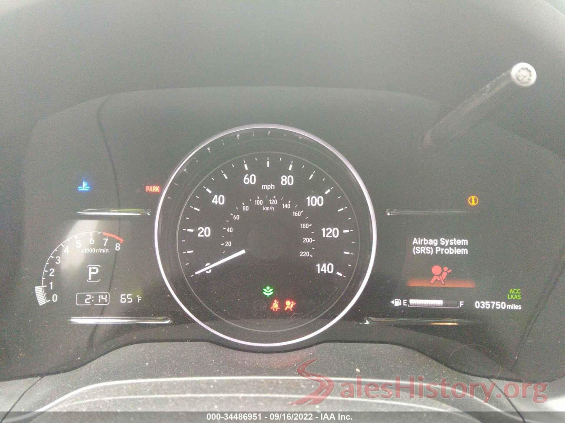 3CZRU6H72KM732009 2019 HONDA HR-V